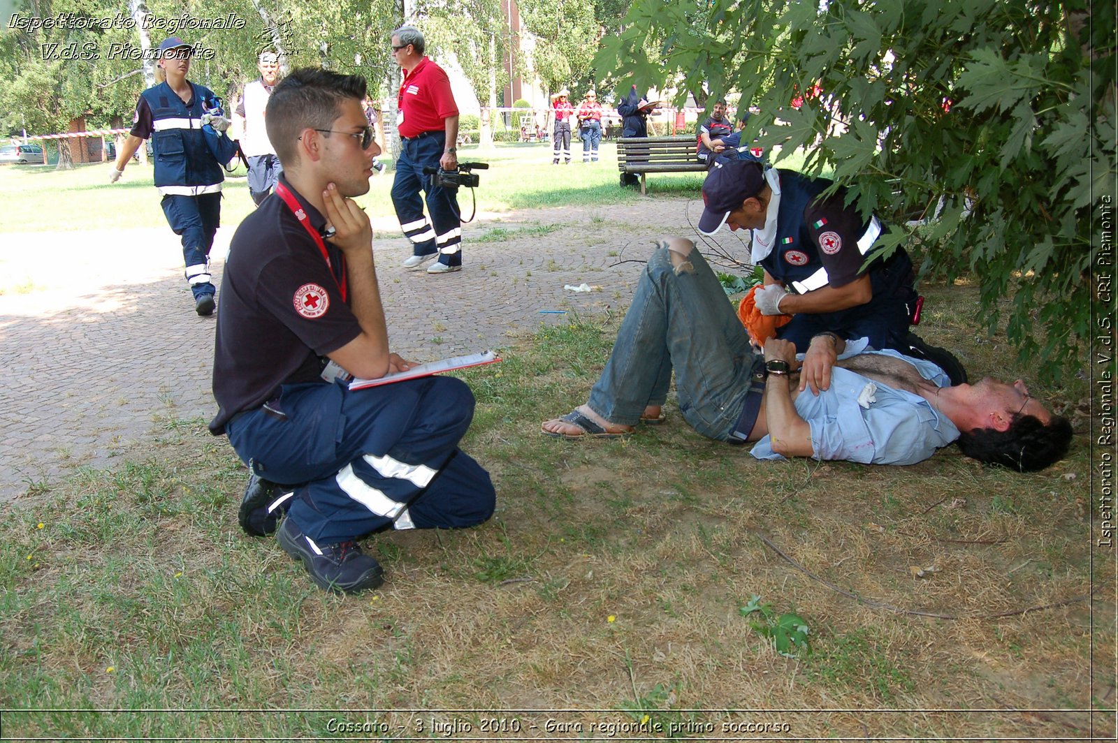 Cossato - 3 luglio 2010 - Gara regionale primo soccorso -  Croce Rossa Italiana - Ispettorato Regionale Volontari del Soccorso Piemonte