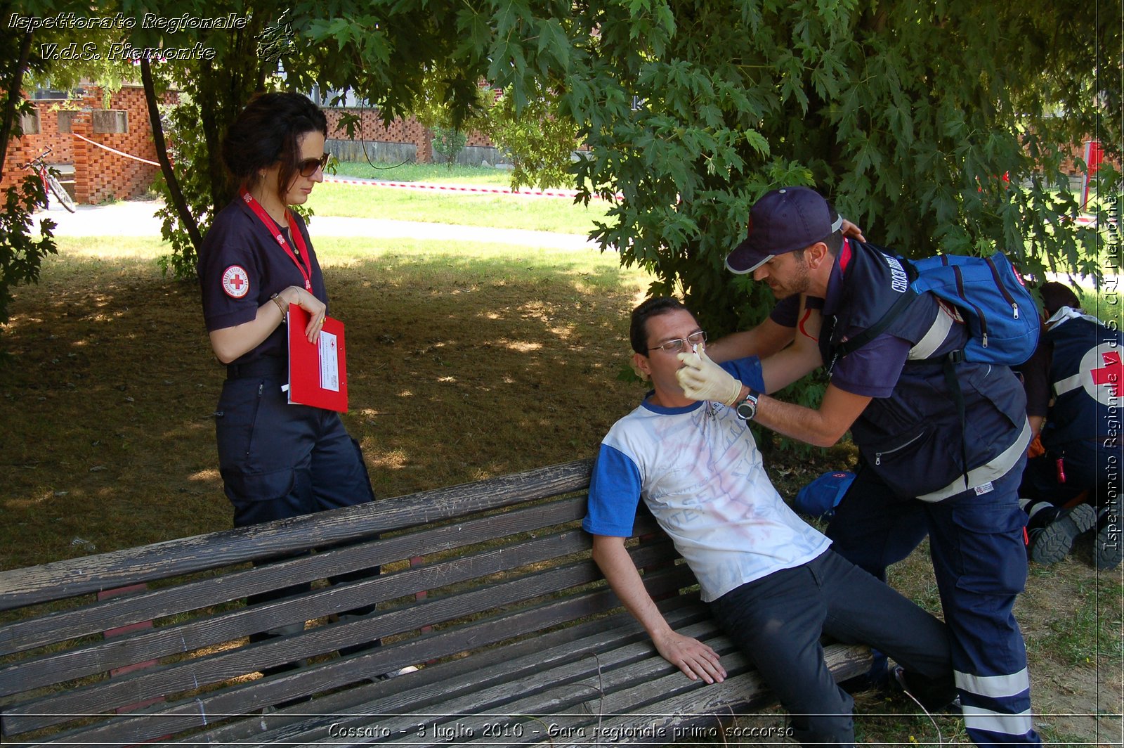 Cossato - 3 luglio 2010 - Gara regionale primo soccorso -  Croce Rossa Italiana - Ispettorato Regionale Volontari del Soccorso Piemonte