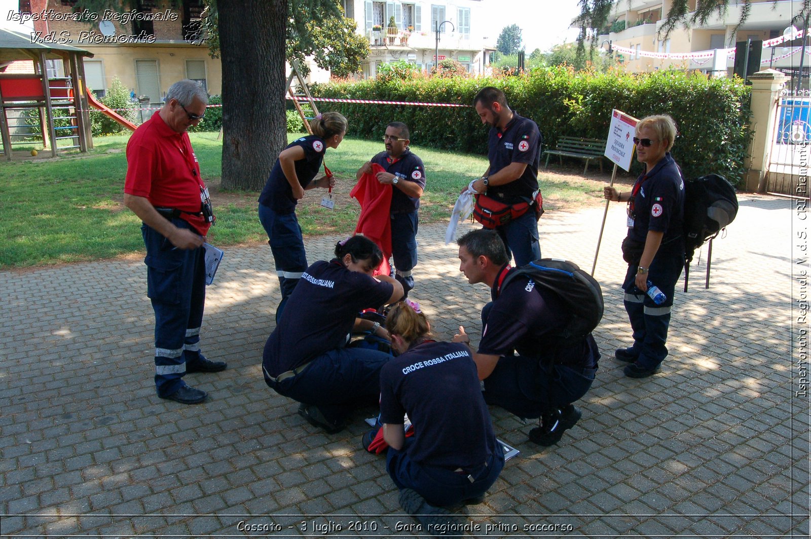 Cossato - 3 luglio 2010 - Gara regionale primo soccorso -  Croce Rossa Italiana - Ispettorato Regionale Volontari del Soccorso Piemonte