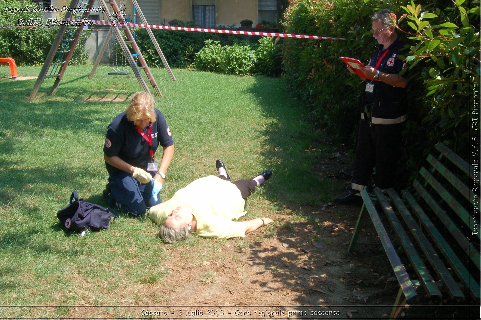 Cossato - 3 luglio 2010 - Gara regionale primo soccorso -  Croce Rossa Italiana - Ispettorato Regionale Volontari del Soccorso Piemonte