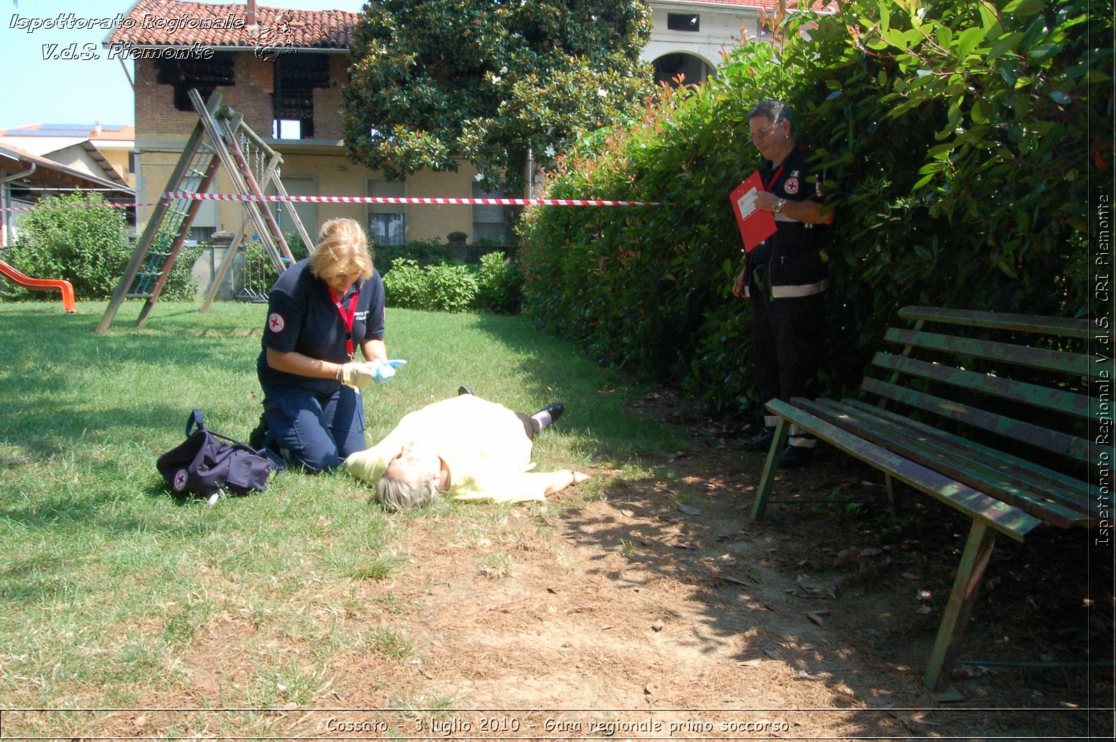 Cossato - 3 luglio 2010 - Gara regionale primo soccorso -  Croce Rossa Italiana - Ispettorato Regionale Volontari del Soccorso Piemonte