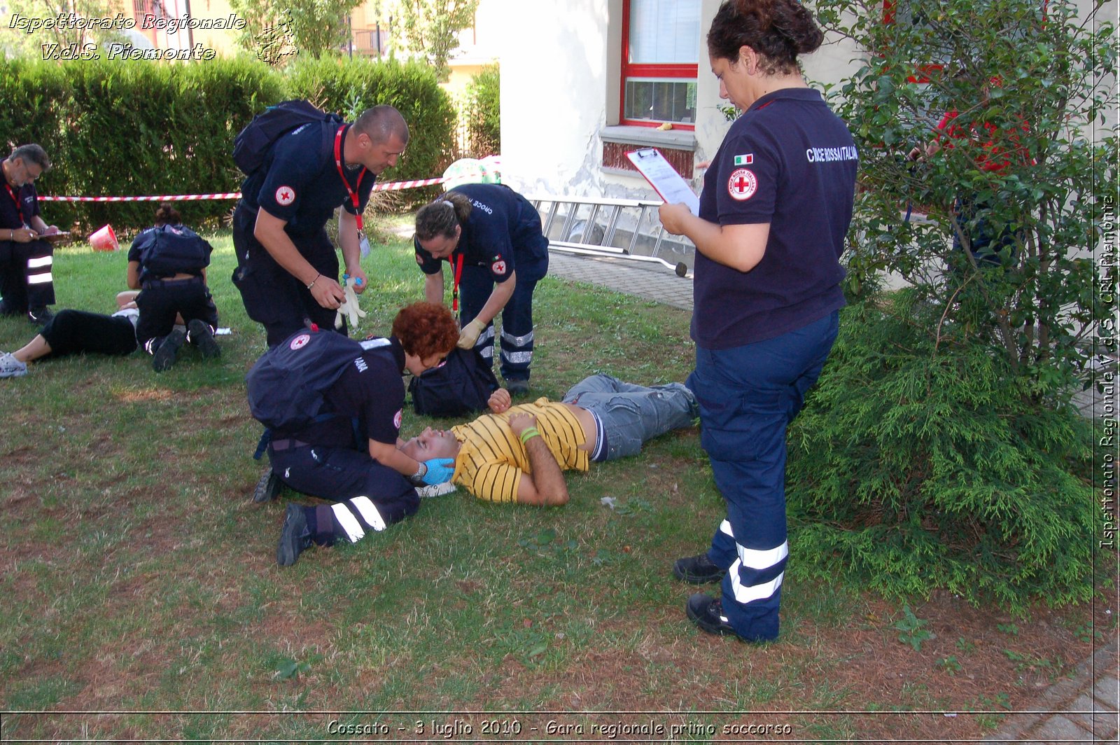 Cossato - 3 luglio 2010 - Gara regionale primo soccorso -  Croce Rossa Italiana - Ispettorato Regionale Volontari del Soccorso Piemonte