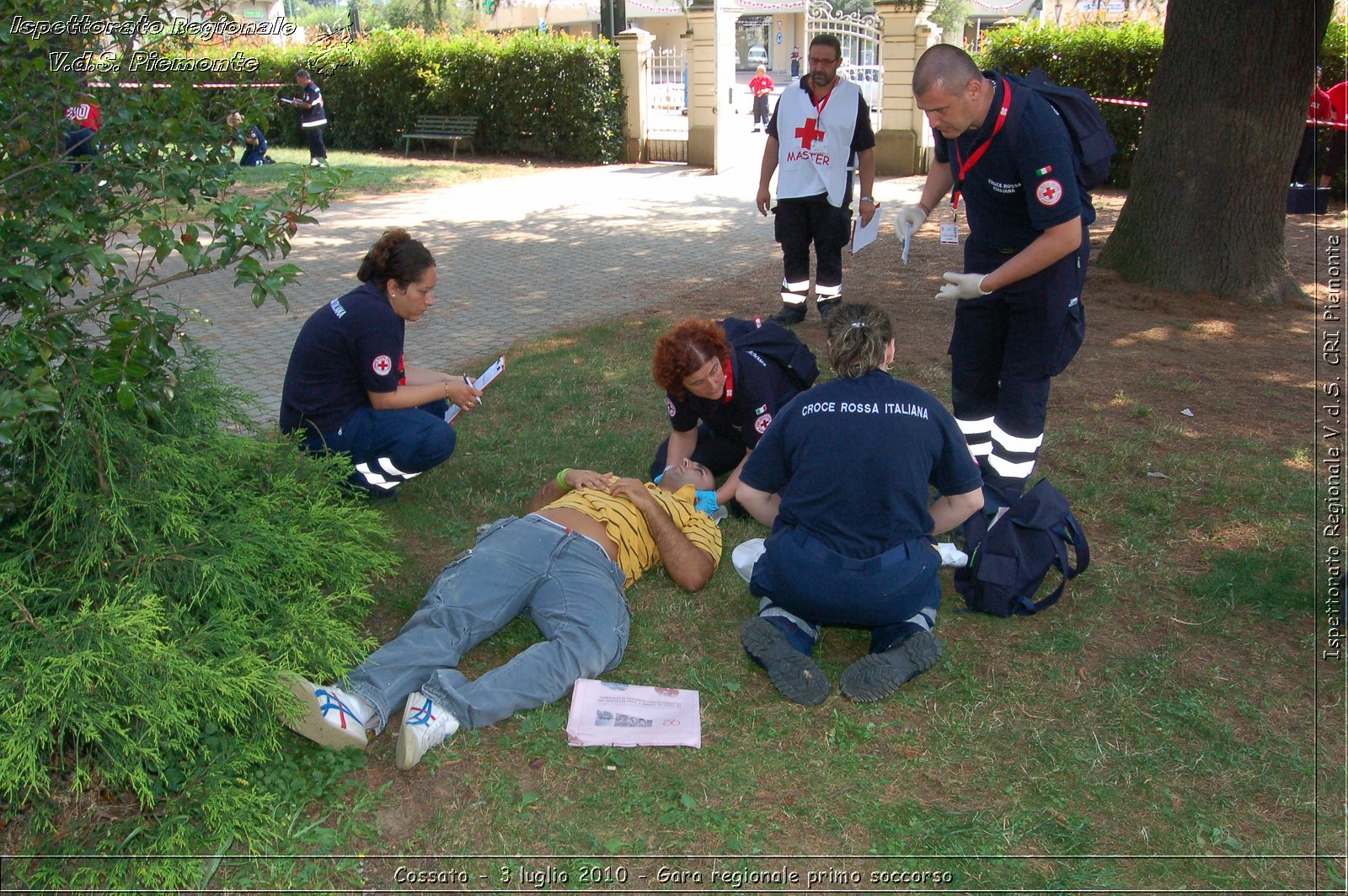 Cossato - 3 luglio 2010 - Gara regionale primo soccorso -  Croce Rossa Italiana - Ispettorato Regionale Volontari del Soccorso Piemonte