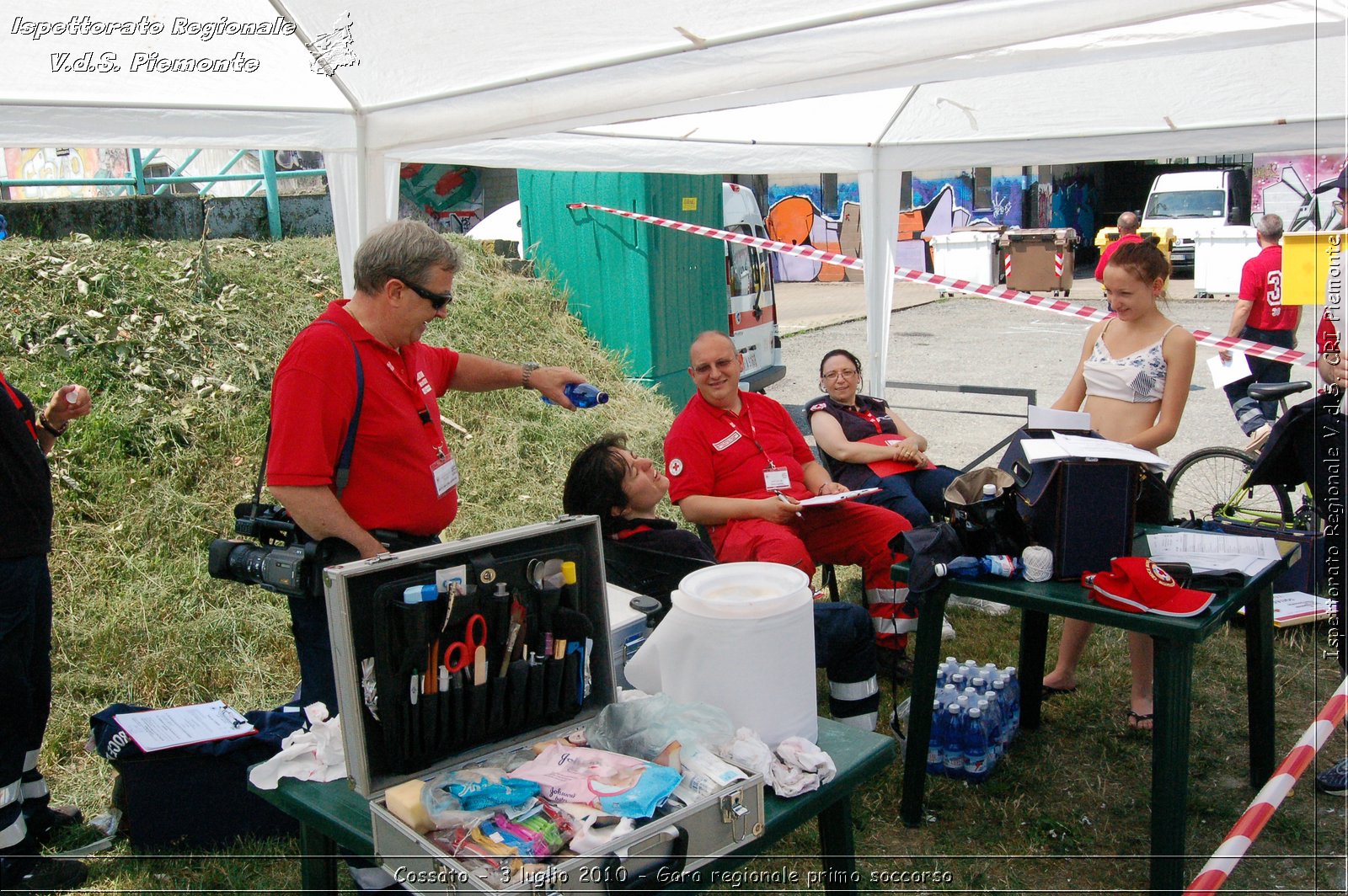 Cossato - 3 luglio 2010 - Gara regionale primo soccorso -  Croce Rossa Italiana - Ispettorato Regionale Volontari del Soccorso Piemonte