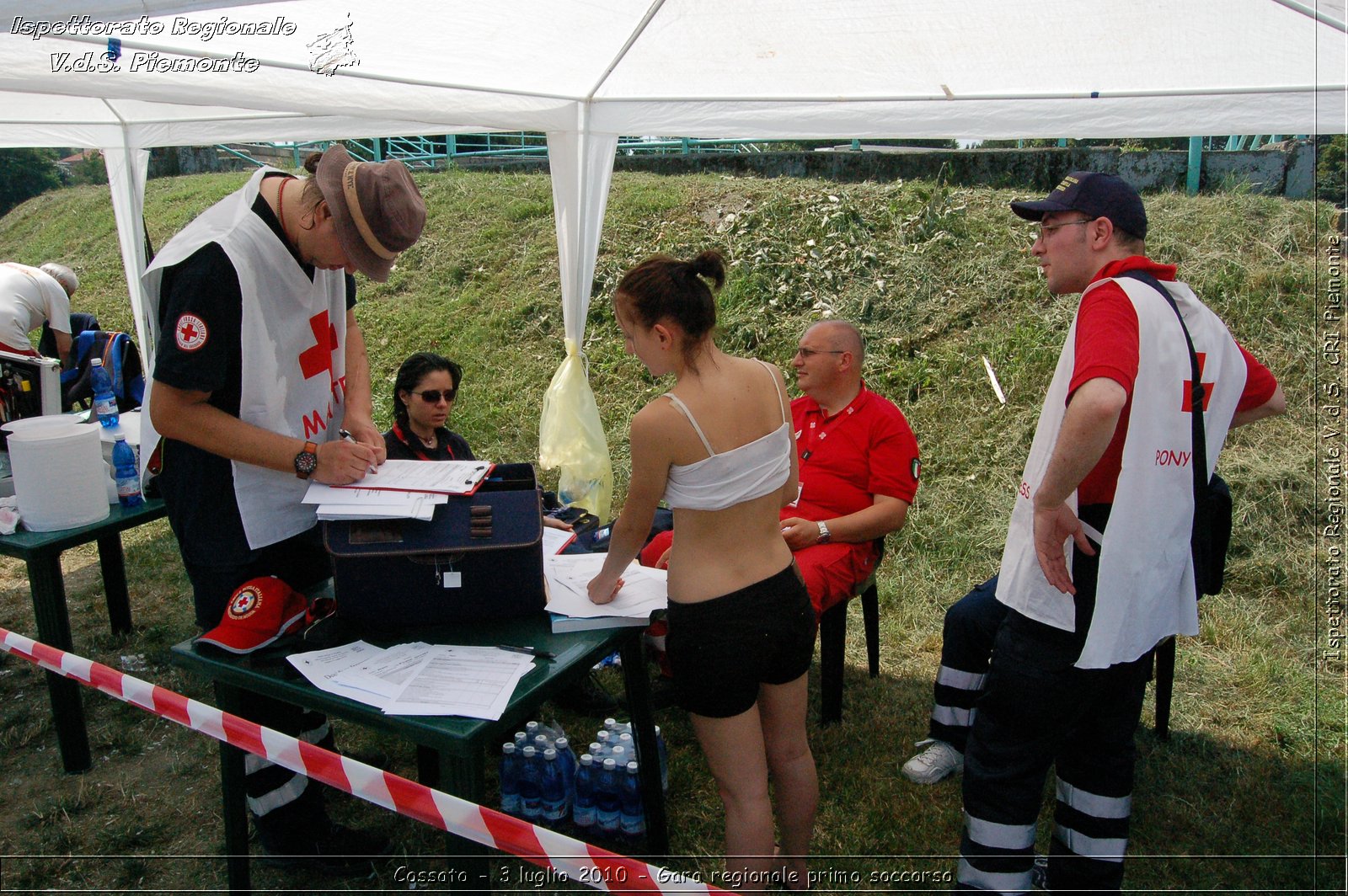 Cossato - 3 luglio 2010 - Gara regionale primo soccorso -  Croce Rossa Italiana - Ispettorato Regionale Volontari del Soccorso Piemonte