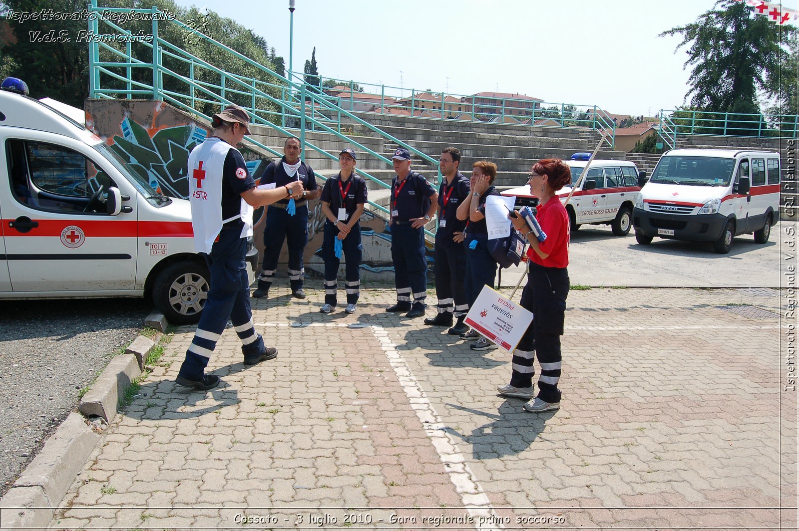 Cossato - 3 luglio 2010 - Gara regionale primo soccorso -  Croce Rossa Italiana - Ispettorato Regionale Volontari del Soccorso Piemonte