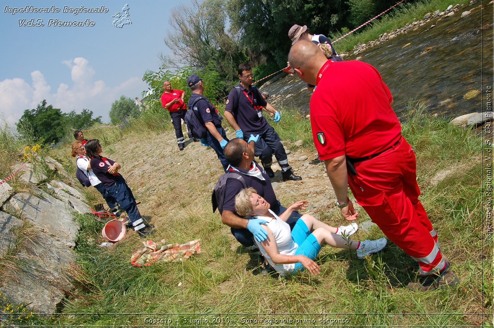 Cossato - 3 luglio 2010 - Gara regionale primo soccorso -  Croce Rossa Italiana - Ispettorato Regionale Volontari del Soccorso Piemonte