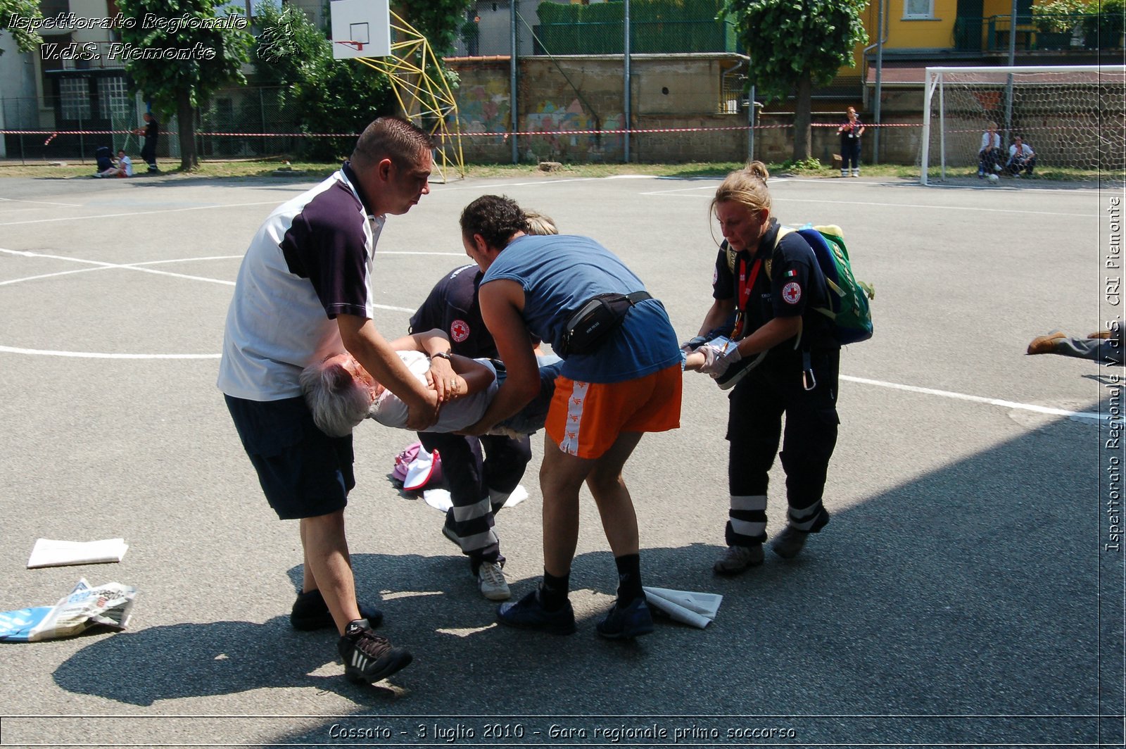 Cossato - 3 luglio 2010 - Gara regionale primo soccorso -  Croce Rossa Italiana - Ispettorato Regionale Volontari del Soccorso Piemonte