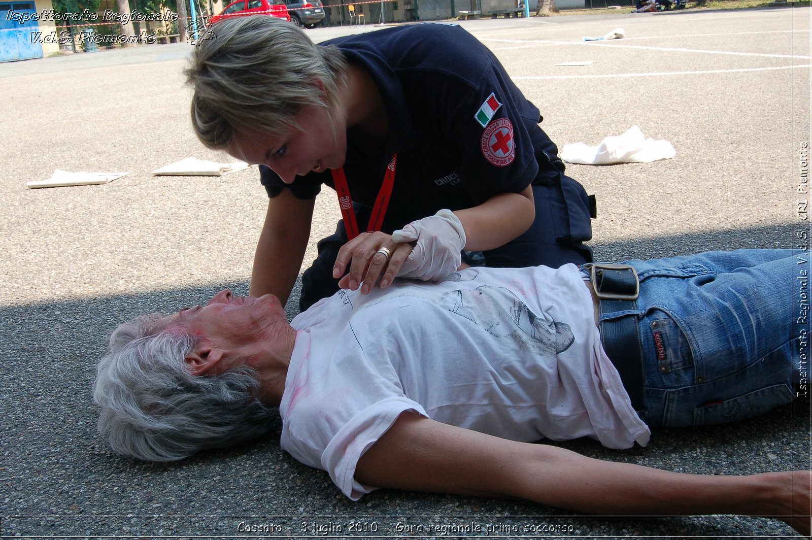 Cossato - 3 luglio 2010 - Gara regionale primo soccorso -  Croce Rossa Italiana - Ispettorato Regionale Volontari del Soccorso Piemonte