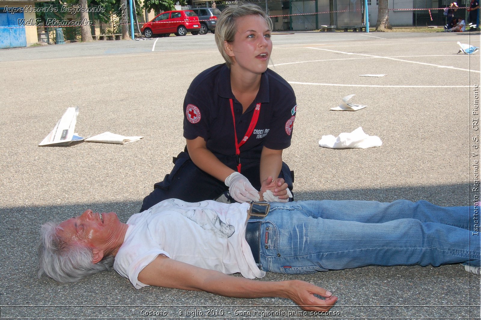 Cossato - 3 luglio 2010 - Gara regionale primo soccorso -  Croce Rossa Italiana - Ispettorato Regionale Volontari del Soccorso Piemonte