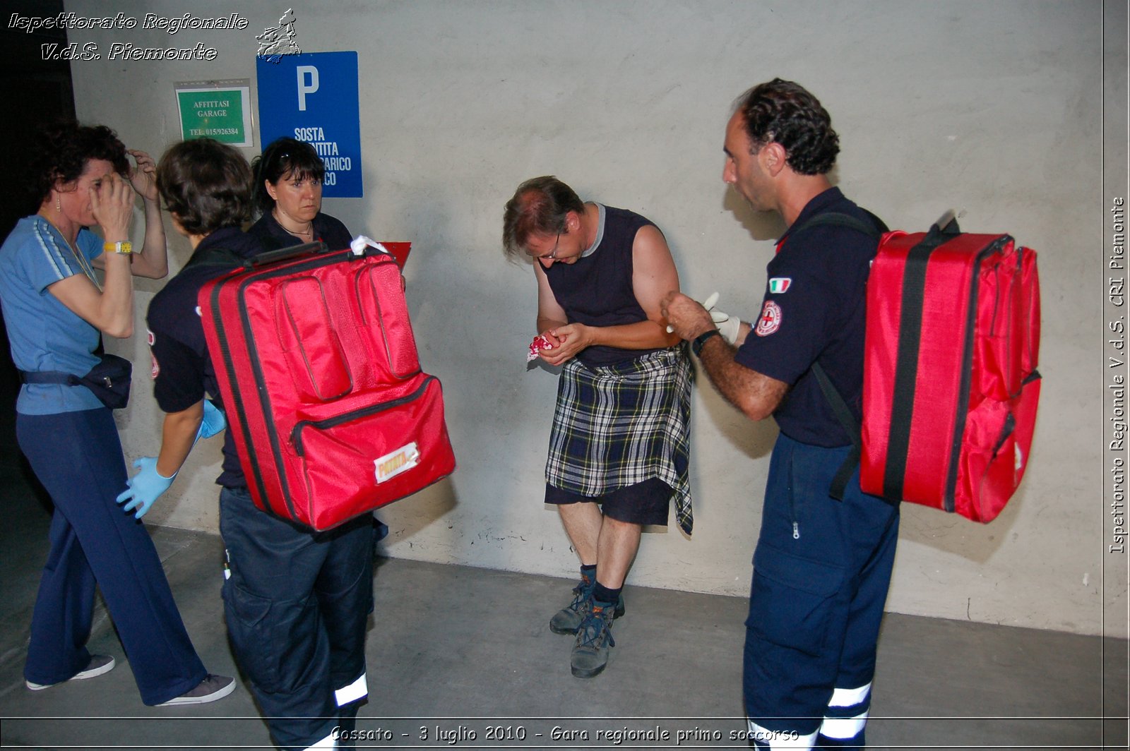 Cossato - 3 luglio 2010 - Gara regionale primo soccorso -  Croce Rossa Italiana - Ispettorato Regionale Volontari del Soccorso Piemonte