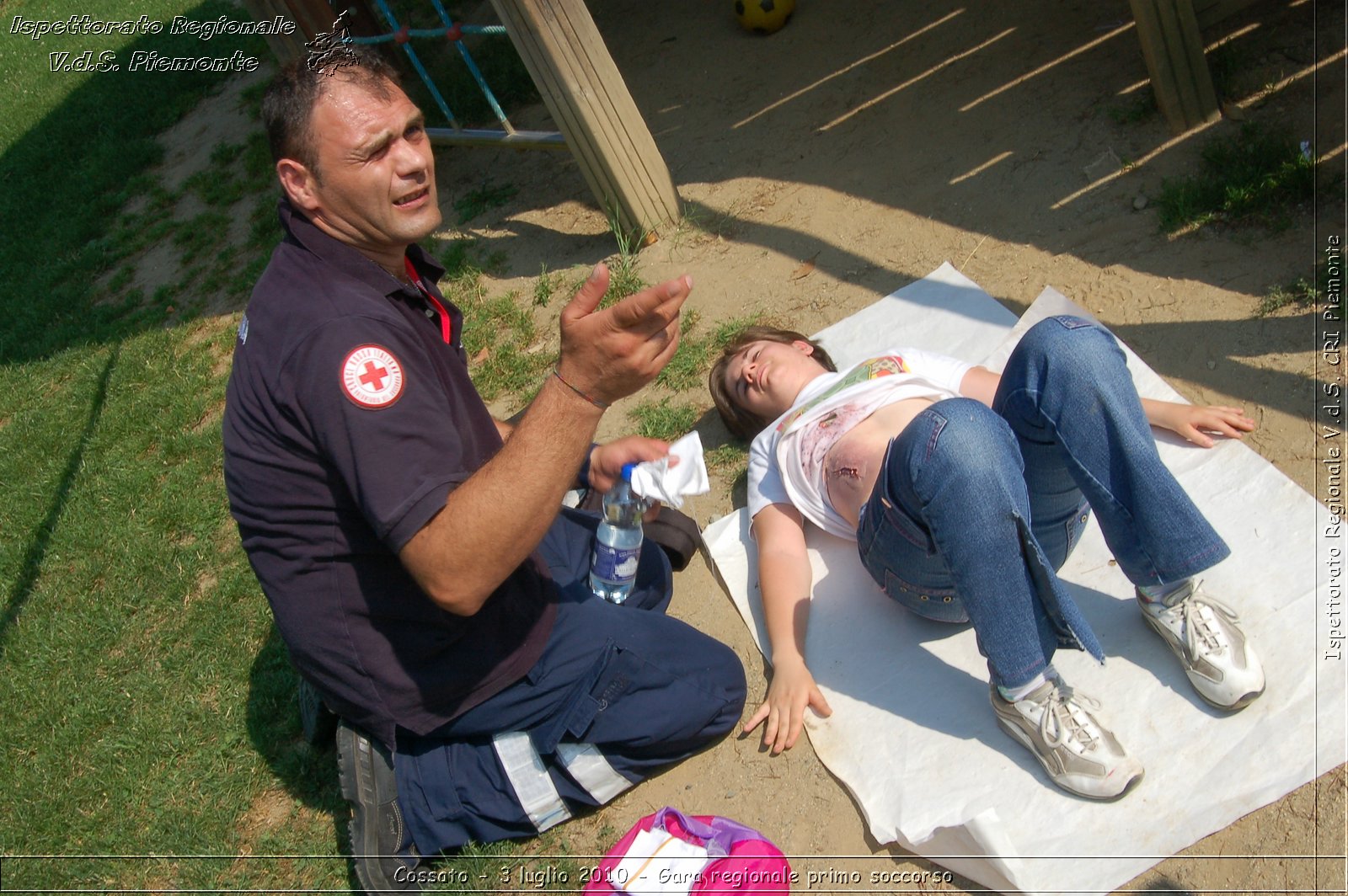 Cossato - 3 luglio 2010 - Gara regionale primo soccorso -  Croce Rossa Italiana - Ispettorato Regionale Volontari del Soccorso Piemonte