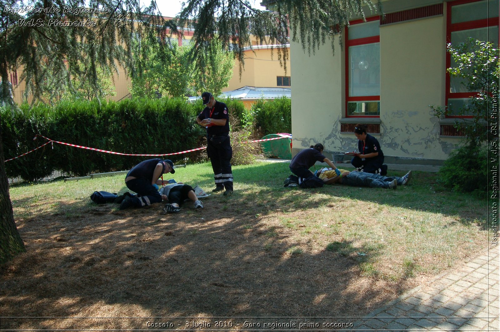 Cossato - 3 luglio 2010 - Gara regionale primo soccorso -  Croce Rossa Italiana - Ispettorato Regionale Volontari del Soccorso Piemonte