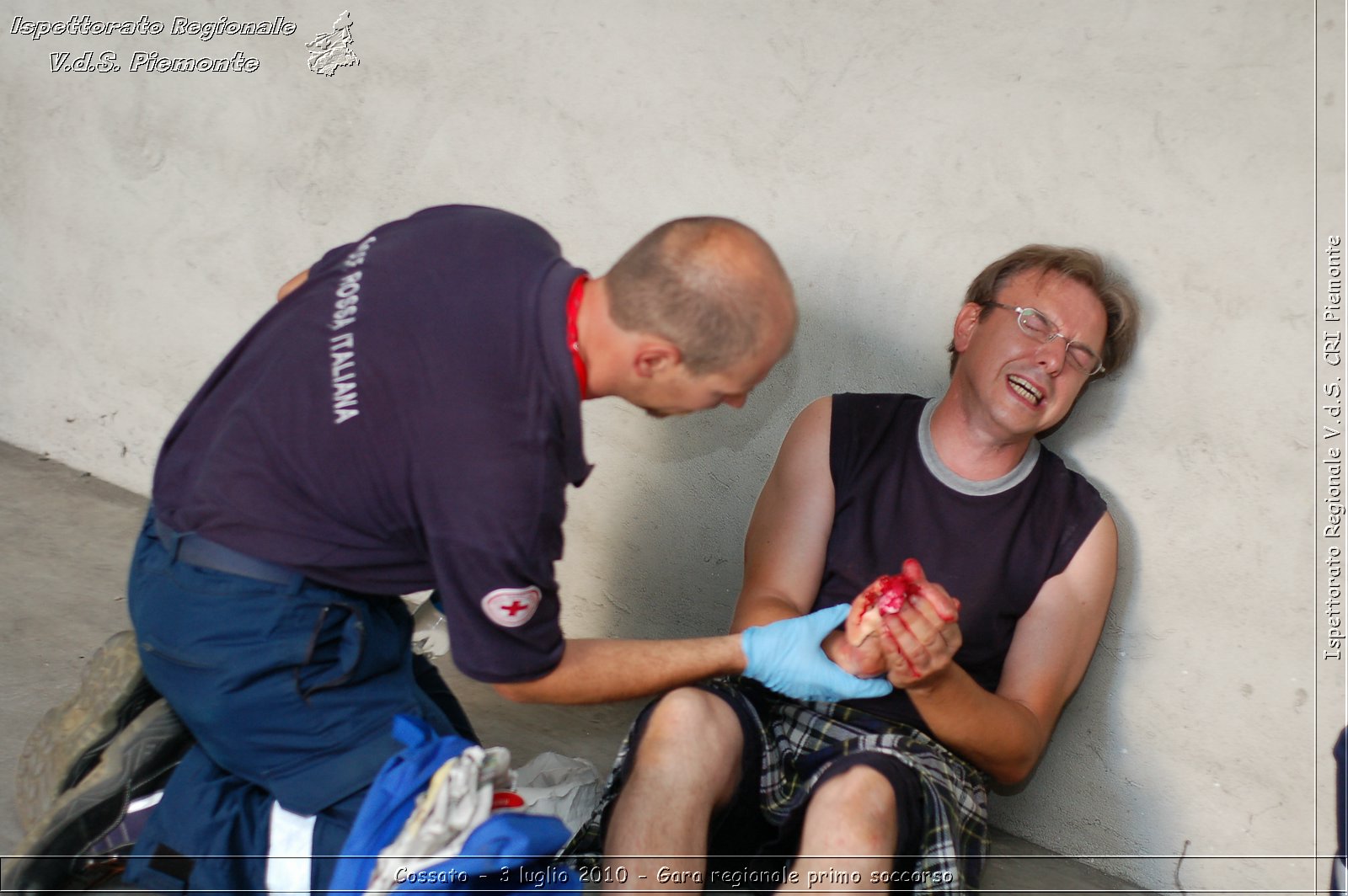 Cossato - 3 luglio 2010 - Gara regionale primo soccorso -  Croce Rossa Italiana - Ispettorato Regionale Volontari del Soccorso Piemonte