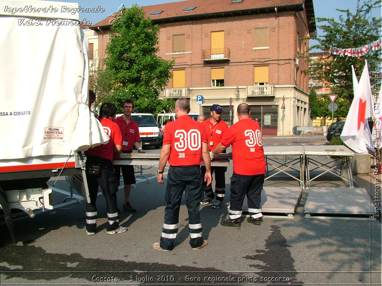 Cossato - 3 luglio 2010 - Gara regionale primo soccorso -  Croce Rossa Italiana - Ispettorato Regionale Volontari del Soccorso Piemonte