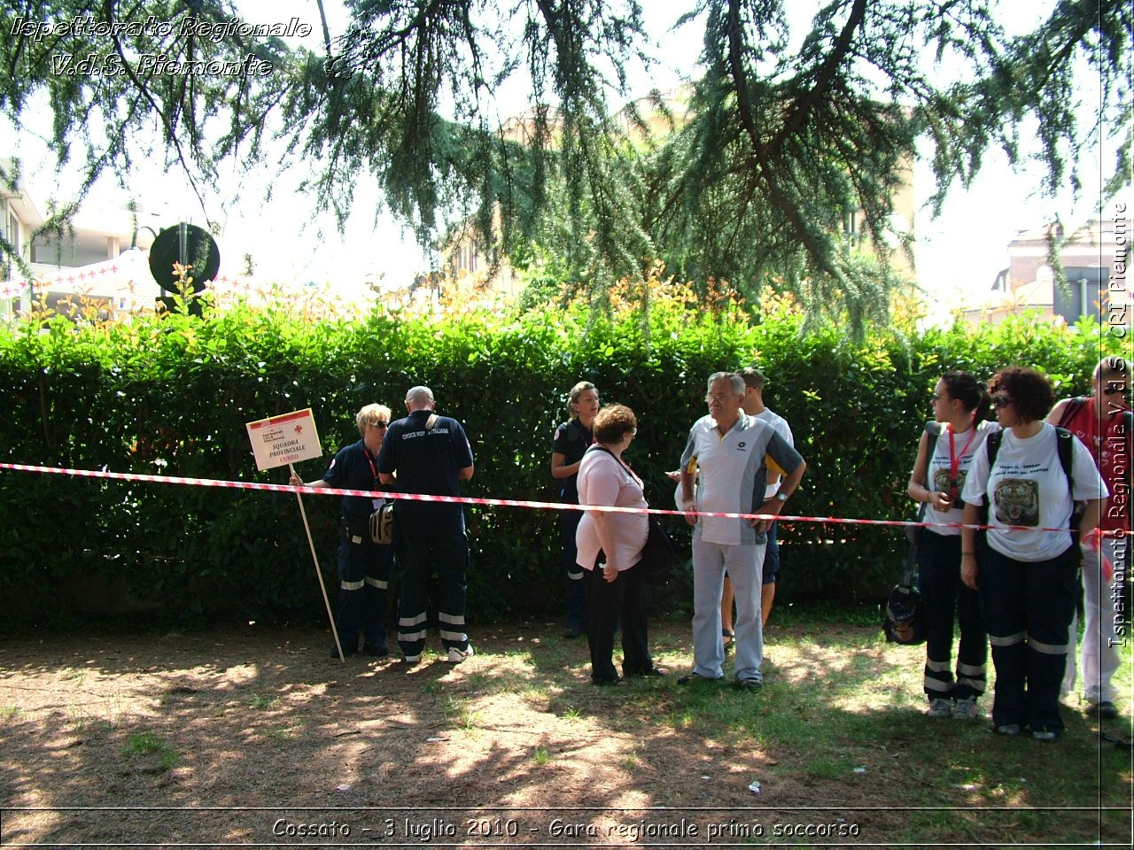 Cossato - 3 luglio 2010 - Gara regionale primo soccorso -  Croce Rossa Italiana - Ispettorato Regionale Volontari del Soccorso Piemonte