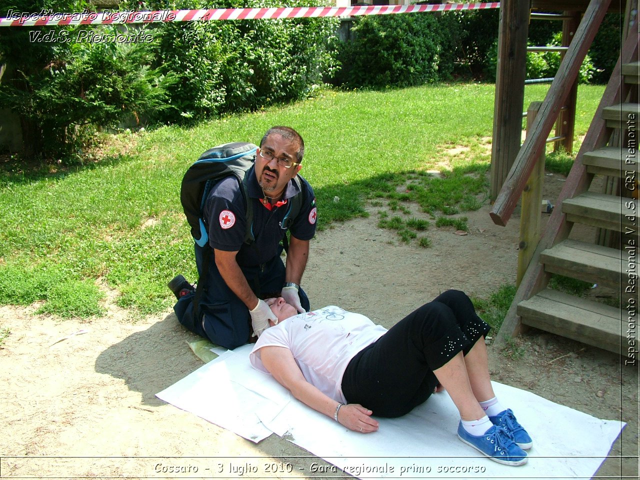 Cossato - 3 luglio 2010 - Gara regionale primo soccorso -  Croce Rossa Italiana - Ispettorato Regionale Volontari del Soccorso Piemonte