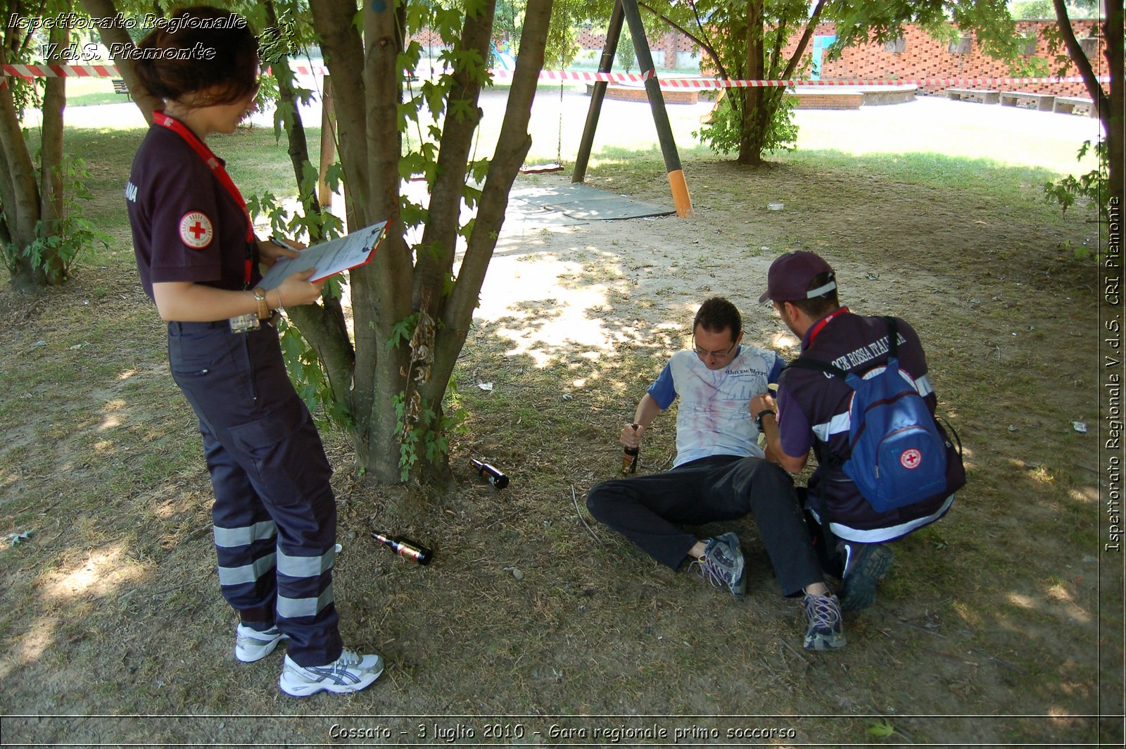 Cossato - 3 luglio 2010 - Gara regionale primo soccorso -  Croce Rossa Italiana - Ispettorato Regionale Volontari del Soccorso Piemonte