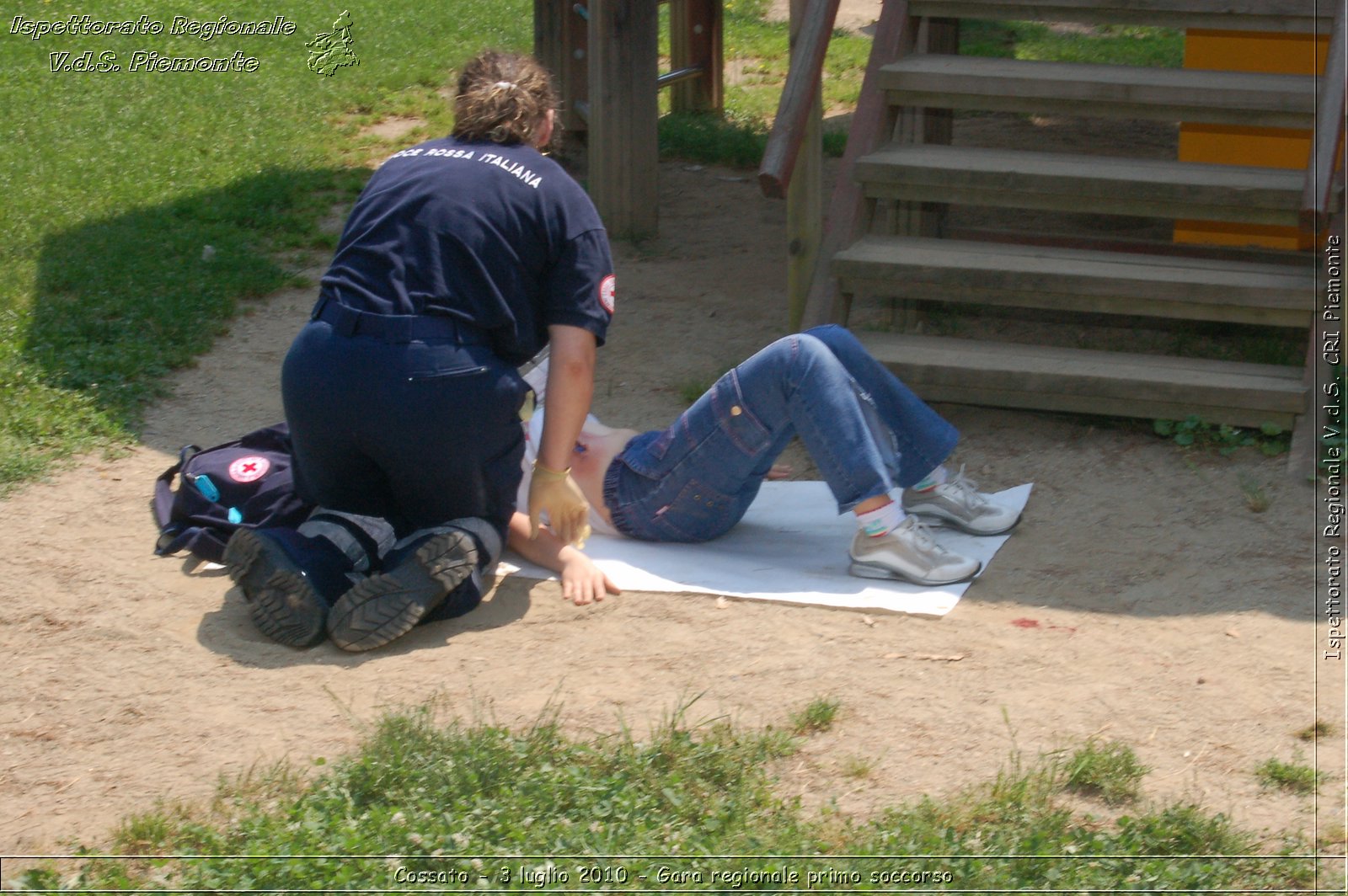 Cossato - 3 luglio 2010 - Gara regionale primo soccorso -  Croce Rossa Italiana - Ispettorato Regionale Volontari del Soccorso Piemonte