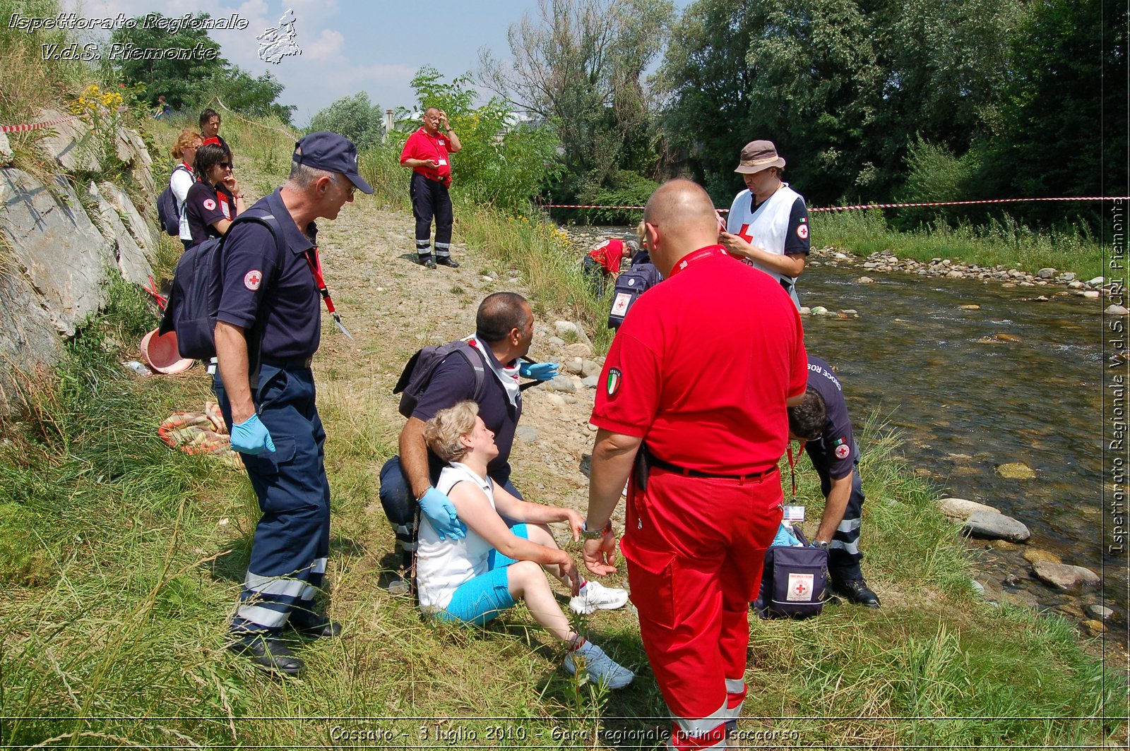 Cossato - 3 luglio 2010 - Gara regionale primo soccorso -  Croce Rossa Italiana - Ispettorato Regionale Volontari del Soccorso Piemonte