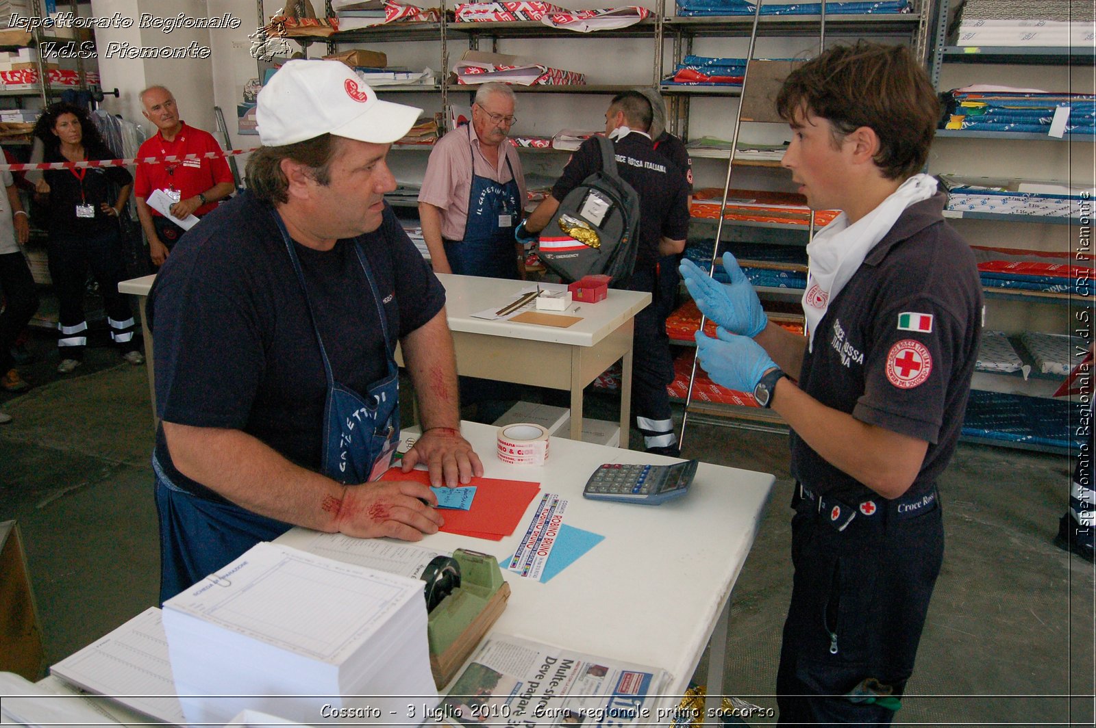 Cossato - 3 luglio 2010 - Gara regionale primo soccorso -  Croce Rossa Italiana - Ispettorato Regionale Volontari del Soccorso Piemonte