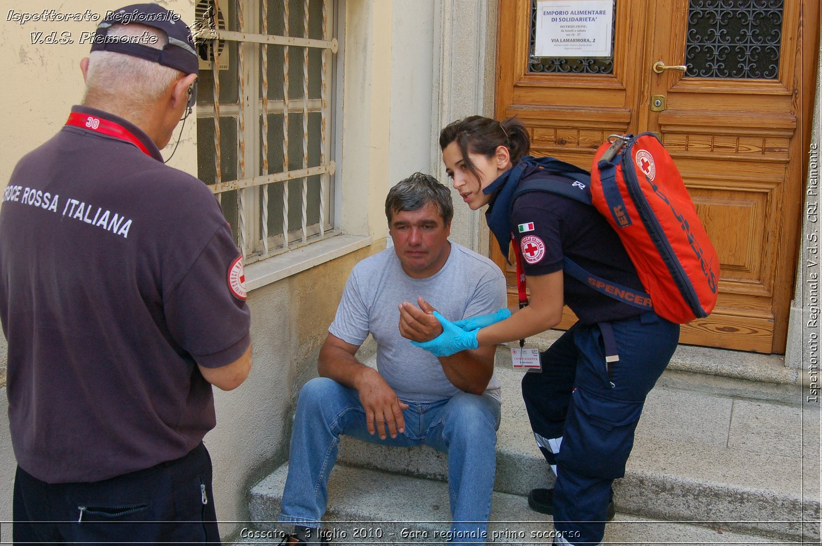 Cossato - 3 luglio 2010 - Gara regionale primo soccorso -  Croce Rossa Italiana - Ispettorato Regionale Volontari del Soccorso Piemonte