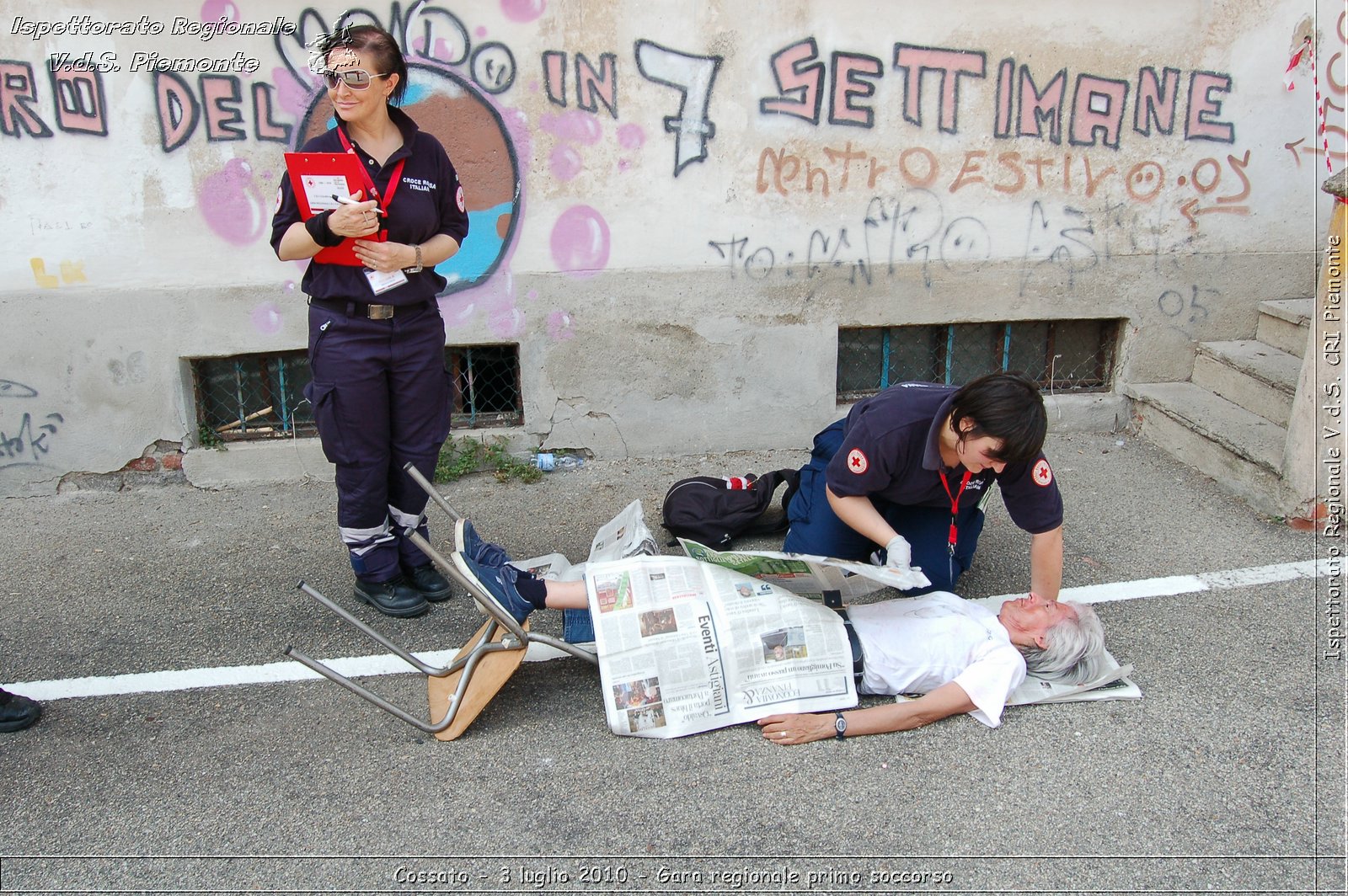 Cossato - 3 luglio 2010 - Gara regionale primo soccorso -  Croce Rossa Italiana - Ispettorato Regionale Volontari del Soccorso Piemonte