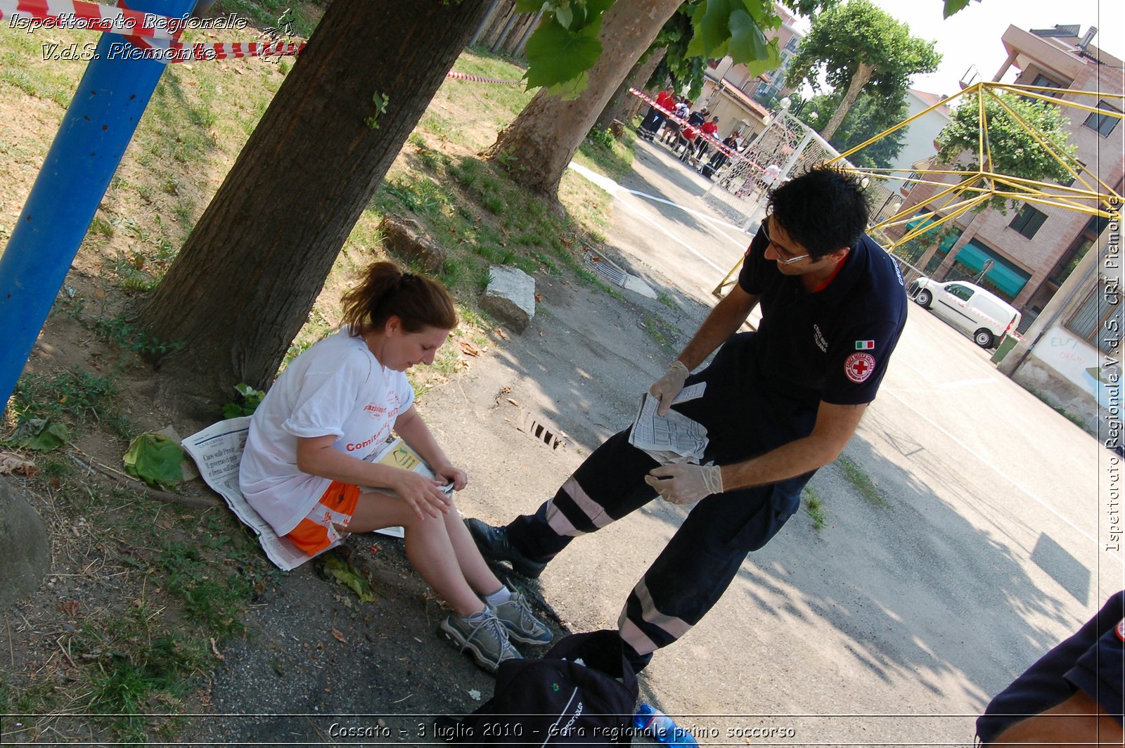 Cossato - 3 luglio 2010 - Gara regionale primo soccorso -  Croce Rossa Italiana - Ispettorato Regionale Volontari del Soccorso Piemonte