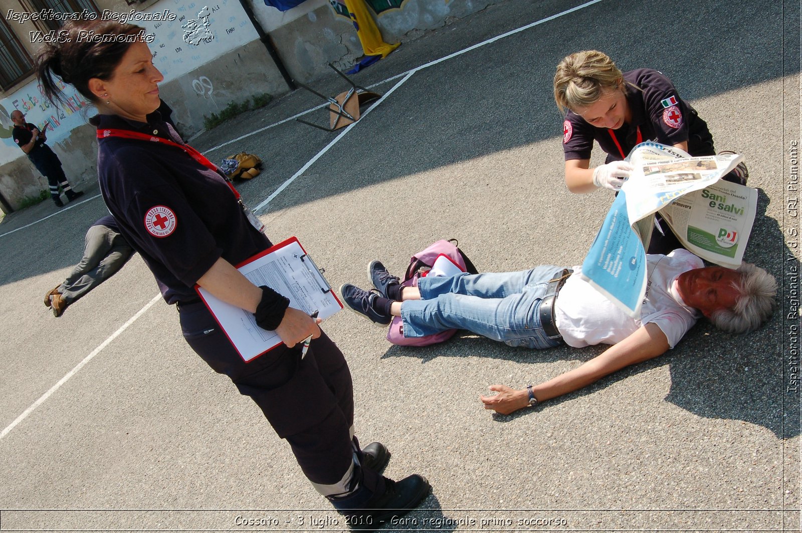 Cossato - 3 luglio 2010 - Gara regionale primo soccorso -  Croce Rossa Italiana - Ispettorato Regionale Volontari del Soccorso Piemonte