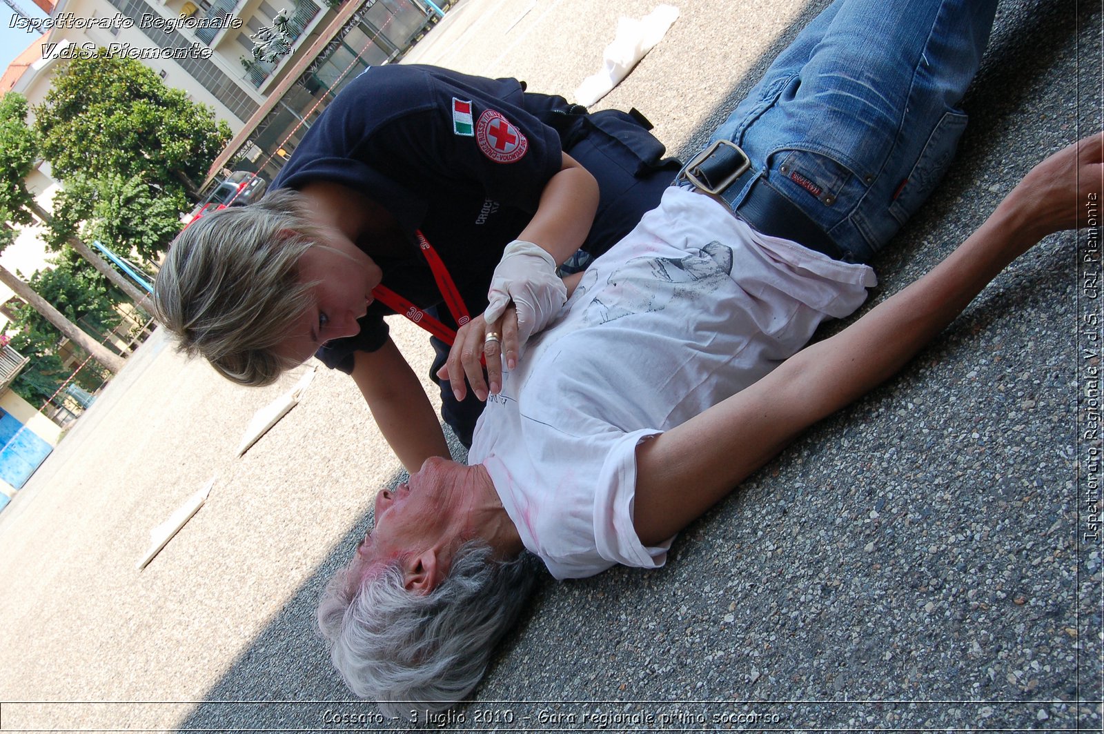 Cossato - 3 luglio 2010 - Gara regionale primo soccorso -  Croce Rossa Italiana - Ispettorato Regionale Volontari del Soccorso Piemonte