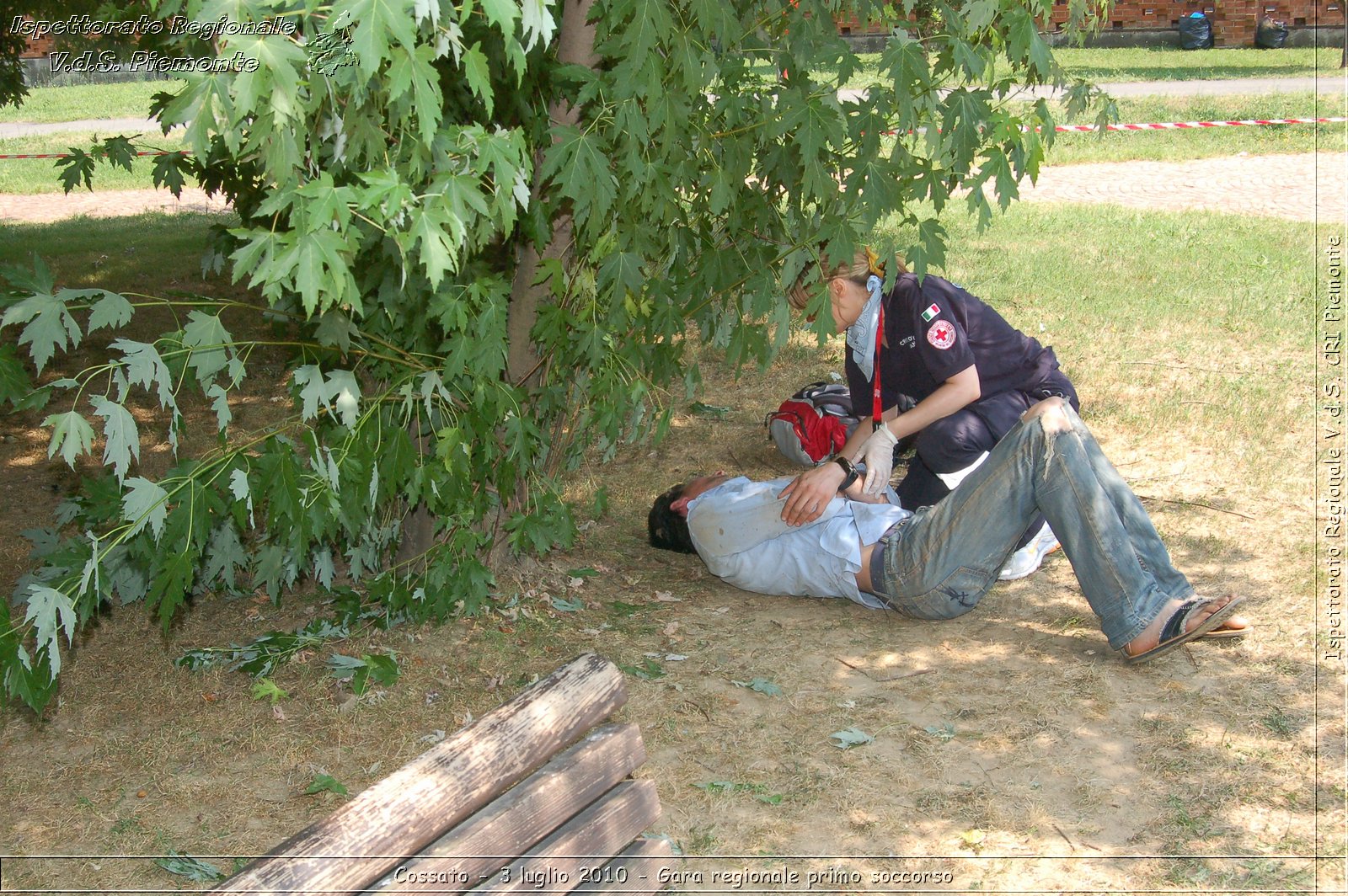 Cossato - 3 luglio 2010 - Gara regionale primo soccorso -  Croce Rossa Italiana - Ispettorato Regionale Volontari del Soccorso Piemonte