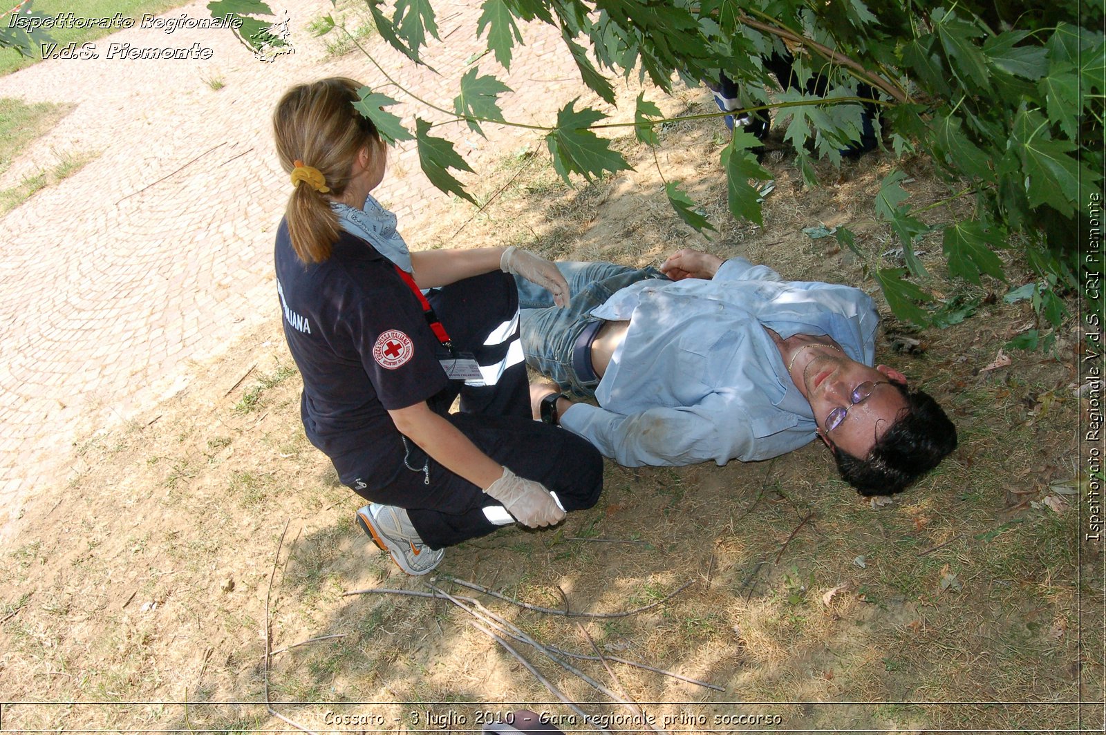 Cossato - 3 luglio 2010 - Gara regionale primo soccorso -  Croce Rossa Italiana - Ispettorato Regionale Volontari del Soccorso Piemonte