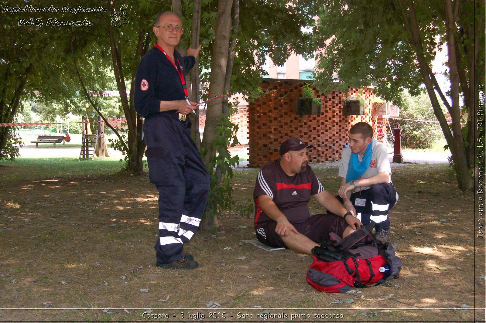 Cossato - 3 luglio 2010 - Gara regionale primo soccorso -  Croce Rossa Italiana - Ispettorato Regionale Volontari del Soccorso Piemonte