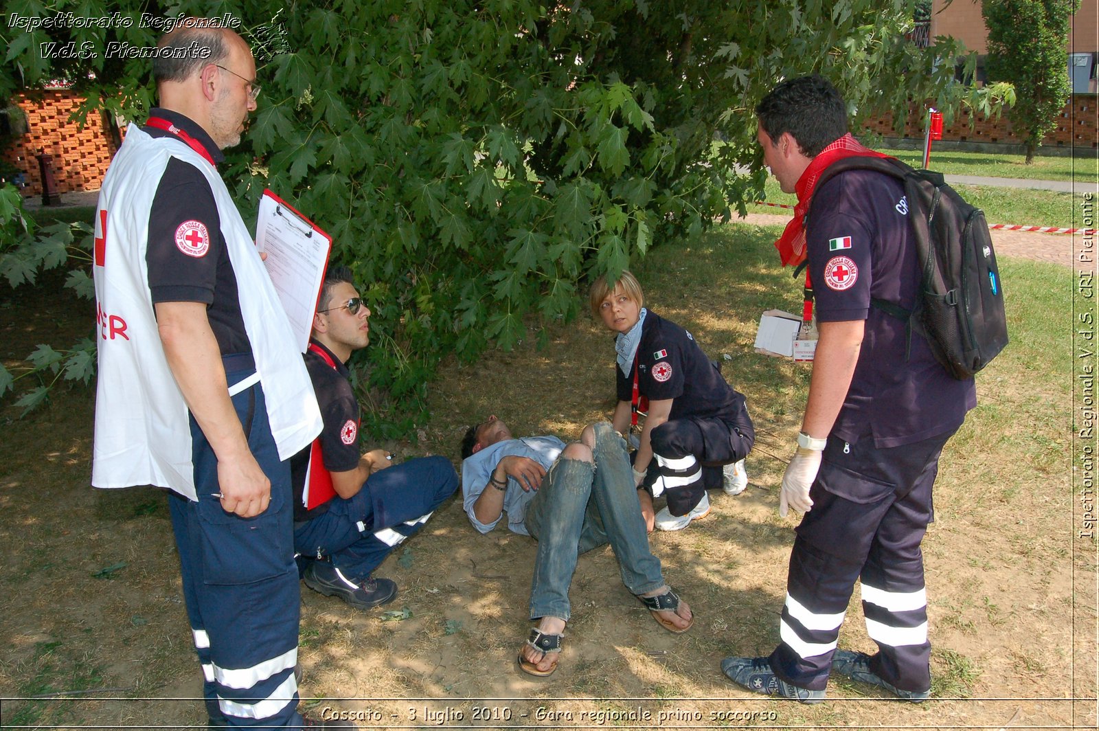 Cossato - 3 luglio 2010 - Gara regionale primo soccorso -  Croce Rossa Italiana - Ispettorato Regionale Volontari del Soccorso Piemonte