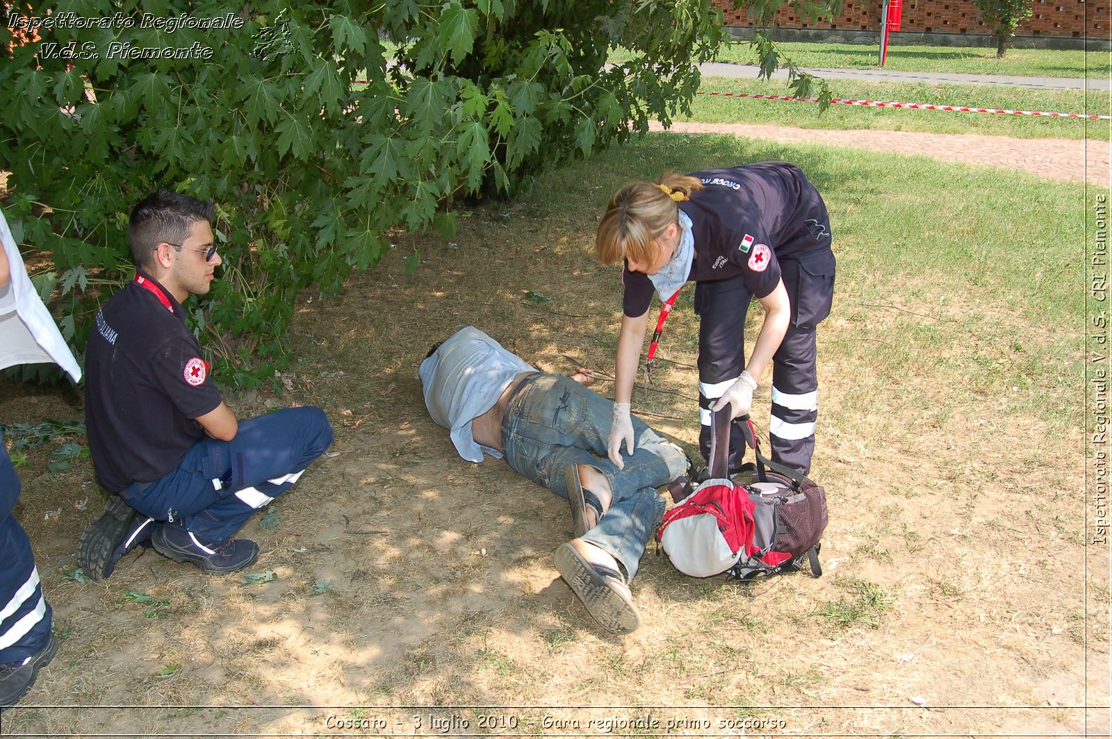 Cossato - 3 luglio 2010 - Gara regionale primo soccorso -  Croce Rossa Italiana - Ispettorato Regionale Volontari del Soccorso Piemonte