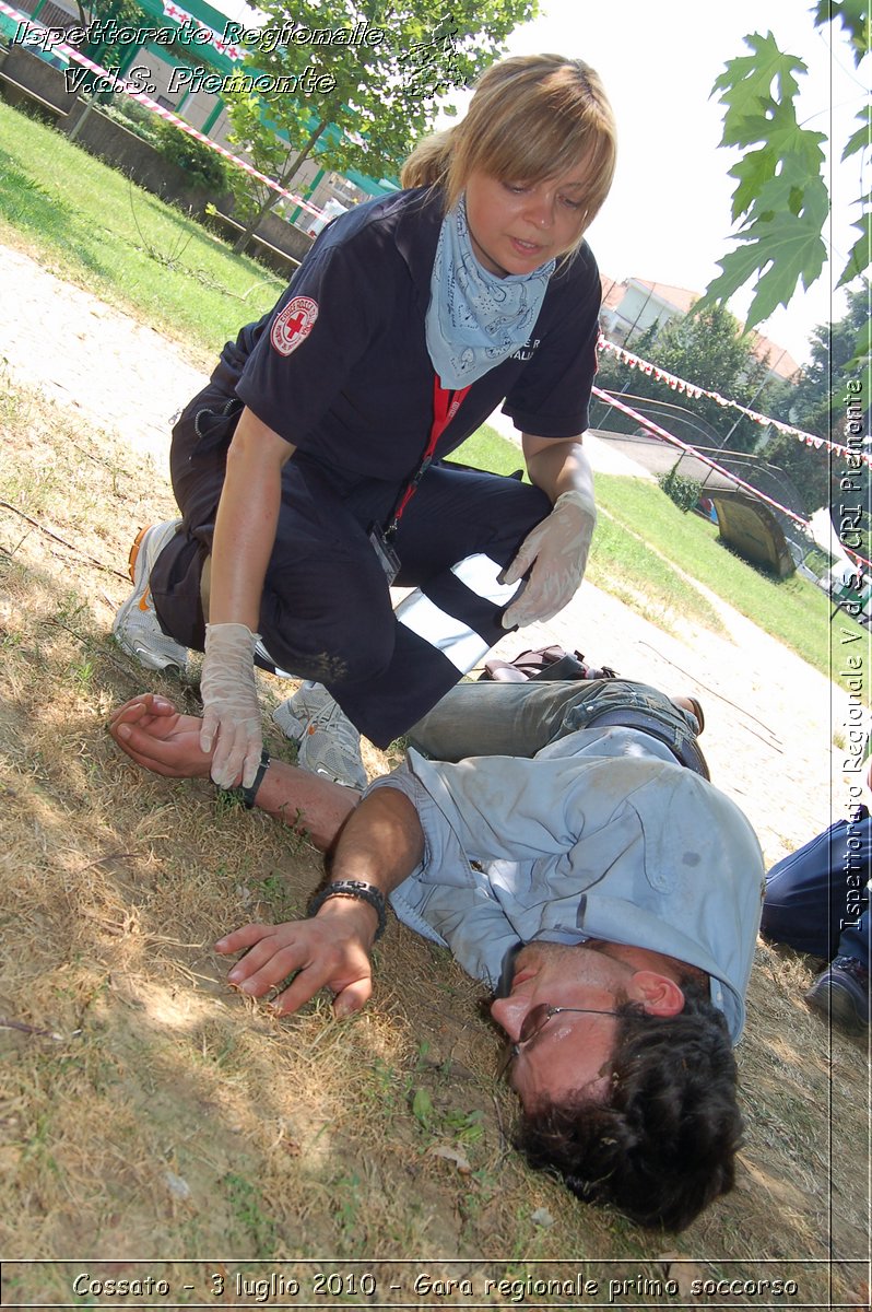 Cossato - 3 luglio 2010 - Gara regionale primo soccorso -  Croce Rossa Italiana - Ispettorato Regionale Volontari del Soccorso Piemonte