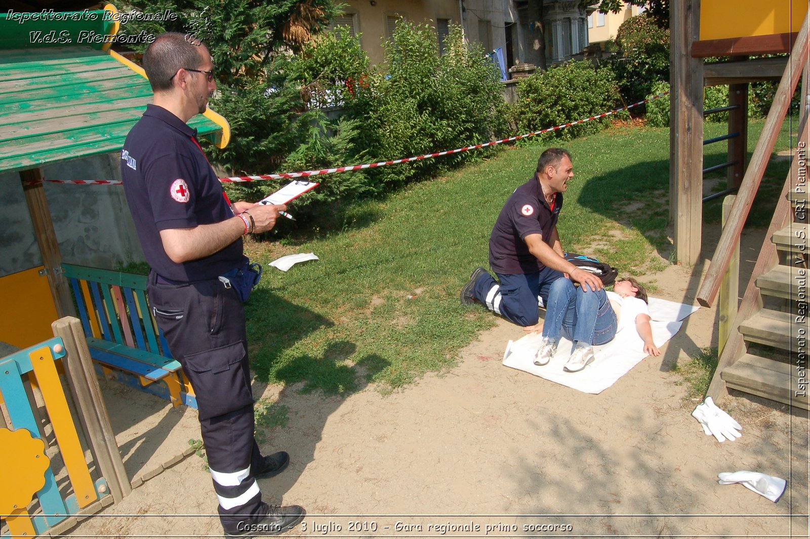 Cossato - 3 luglio 2010 - Gara regionale primo soccorso -  Croce Rossa Italiana - Ispettorato Regionale Volontari del Soccorso Piemonte