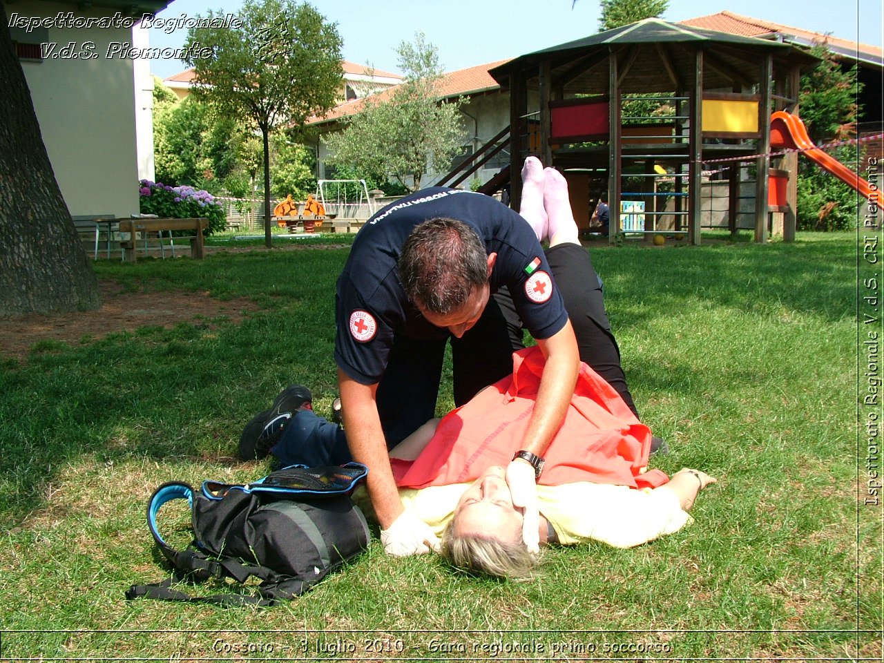 Cossato - 3 luglio 2010 - Gara regionale primo soccorso -  Croce Rossa Italiana - Ispettorato Regionale Volontari del Soccorso Piemonte