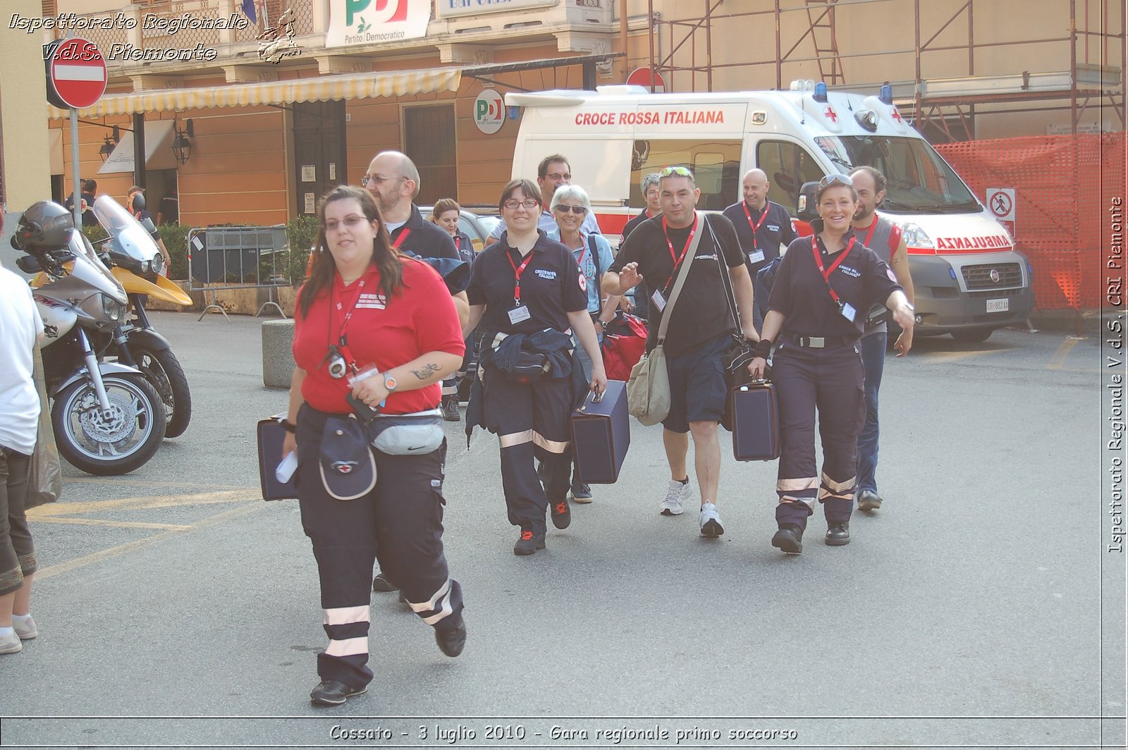 Cossato - 3 luglio 2010 - Gara regionale primo soccorso -  Croce Rossa Italiana - Ispettorato Regionale Volontari del Soccorso Piemonte