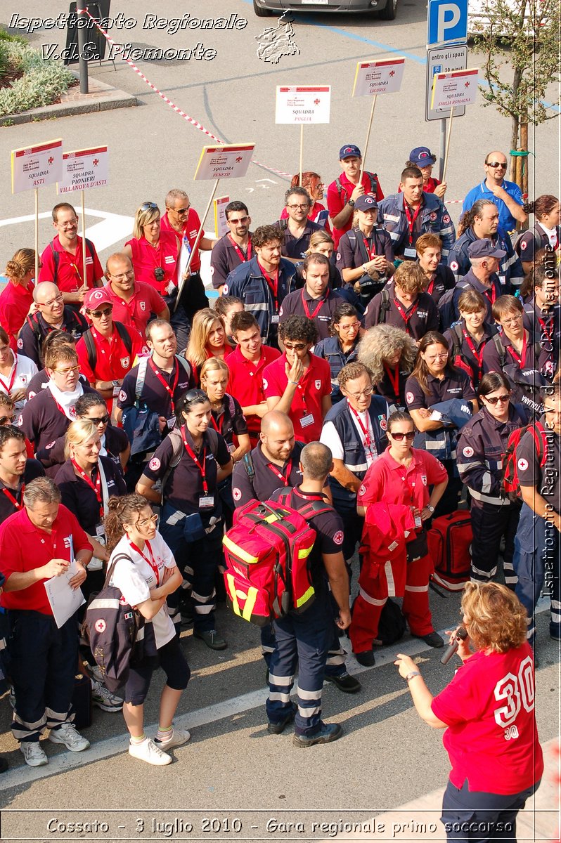 Cossato - 3 luglio 2010 - Gara regionale primo soccorso -  Croce Rossa Italiana - Ispettorato Regionale Volontari del Soccorso Piemonte