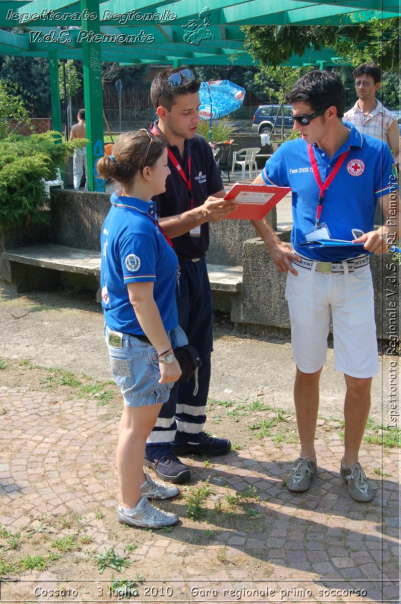 Cossato - 3 luglio 2010 - Gara regionale primo soccorso -  Croce Rossa Italiana - Ispettorato Regionale Volontari del Soccorso Piemonte