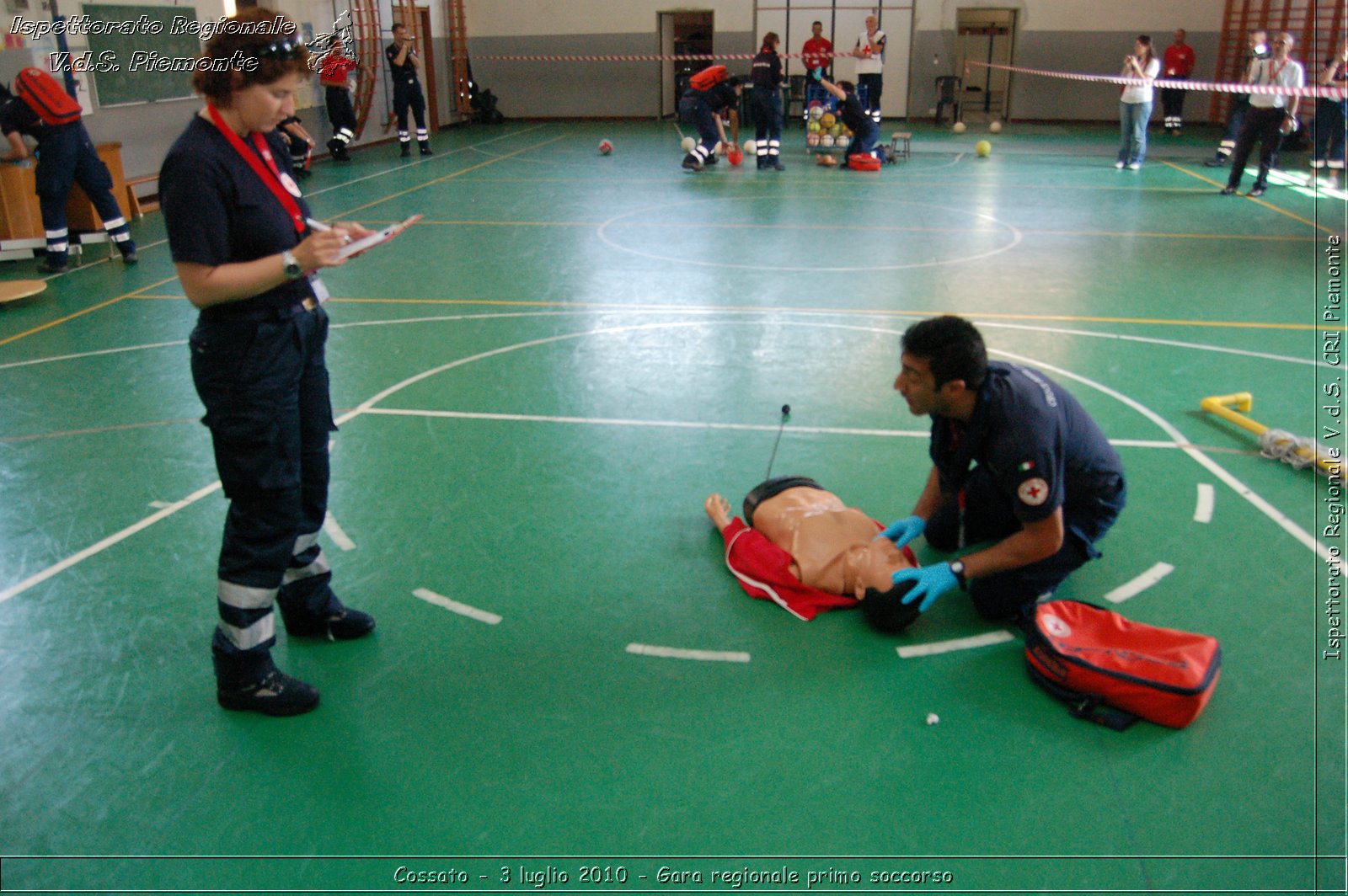 Cossato - 3 luglio 2010 - Gara regionale primo soccorso -  Croce Rossa Italiana - Ispettorato Regionale Volontari del Soccorso Piemonte