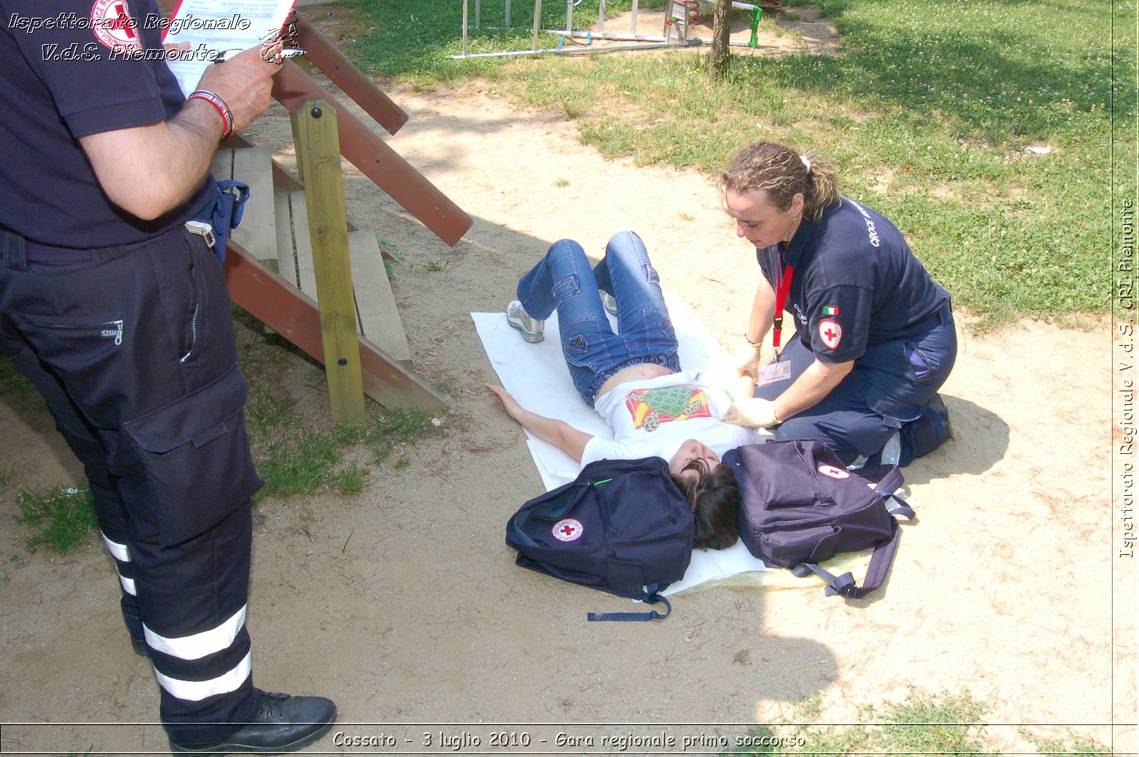 Cossato - 3 luglio 2010 - Gara regionale primo soccorso -  Croce Rossa Italiana - Ispettorato Regionale Volontari del Soccorso Piemonte