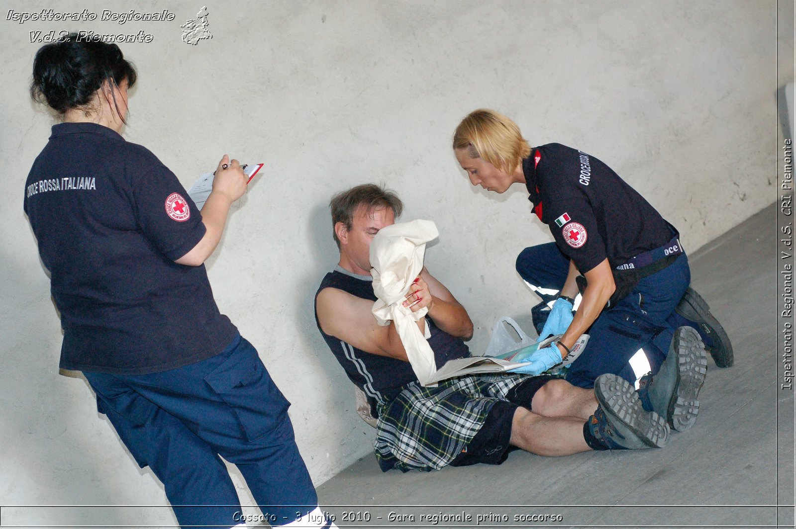 Cossato - 3 luglio 2010 - Gara regionale primo soccorso -  Croce Rossa Italiana - Ispettorato Regionale Volontari del Soccorso Piemonte