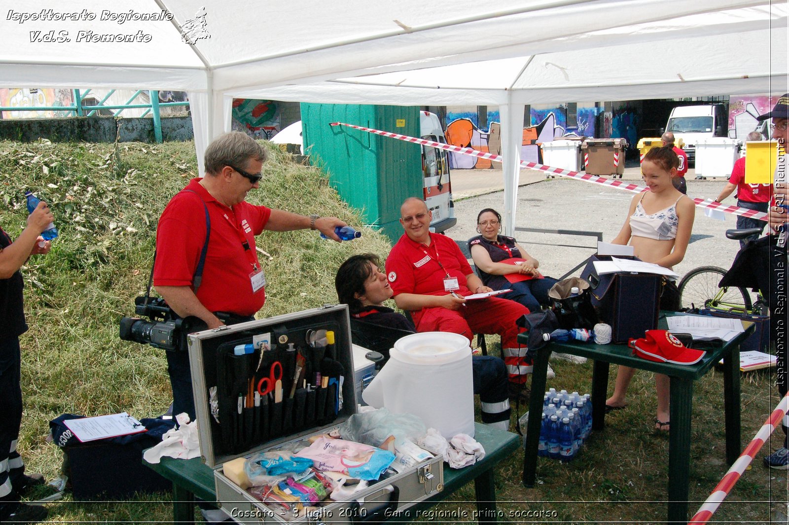 Cossato - 3 luglio 2010 - Gara regionale primo soccorso -  Croce Rossa Italiana - Ispettorato Regionale Volontari del Soccorso Piemonte