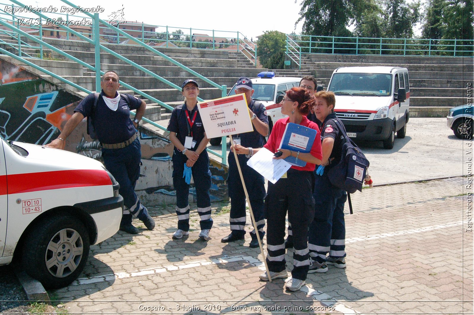 Cossato - 3 luglio 2010 - Gara regionale primo soccorso -  Croce Rossa Italiana - Ispettorato Regionale Volontari del Soccorso Piemonte