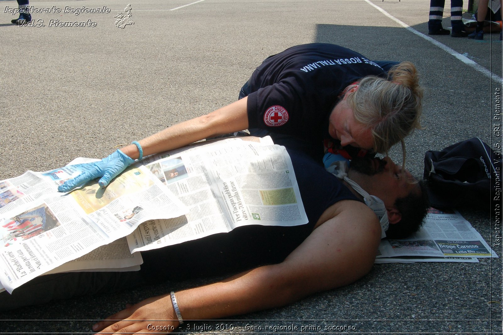 Cossato - 3 luglio 2010 - Gara regionale primo soccorso -  Croce Rossa Italiana - Ispettorato Regionale Volontari del Soccorso Piemonte