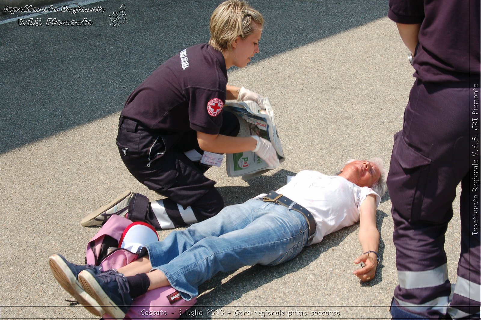 Cossato - 3 luglio 2010 - Gara regionale primo soccorso -  Croce Rossa Italiana - Ispettorato Regionale Volontari del Soccorso Piemonte