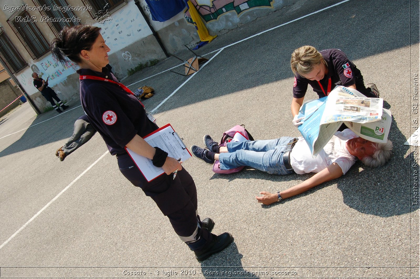 Cossato - 3 luglio 2010 - Gara regionale primo soccorso -  Croce Rossa Italiana - Ispettorato Regionale Volontari del Soccorso Piemonte