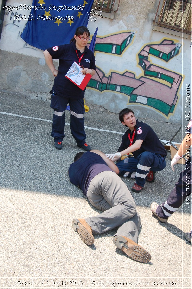 Cossato - 3 luglio 2010 - Gara regionale primo soccorso -  Croce Rossa Italiana - Ispettorato Regionale Volontari del Soccorso Piemonte